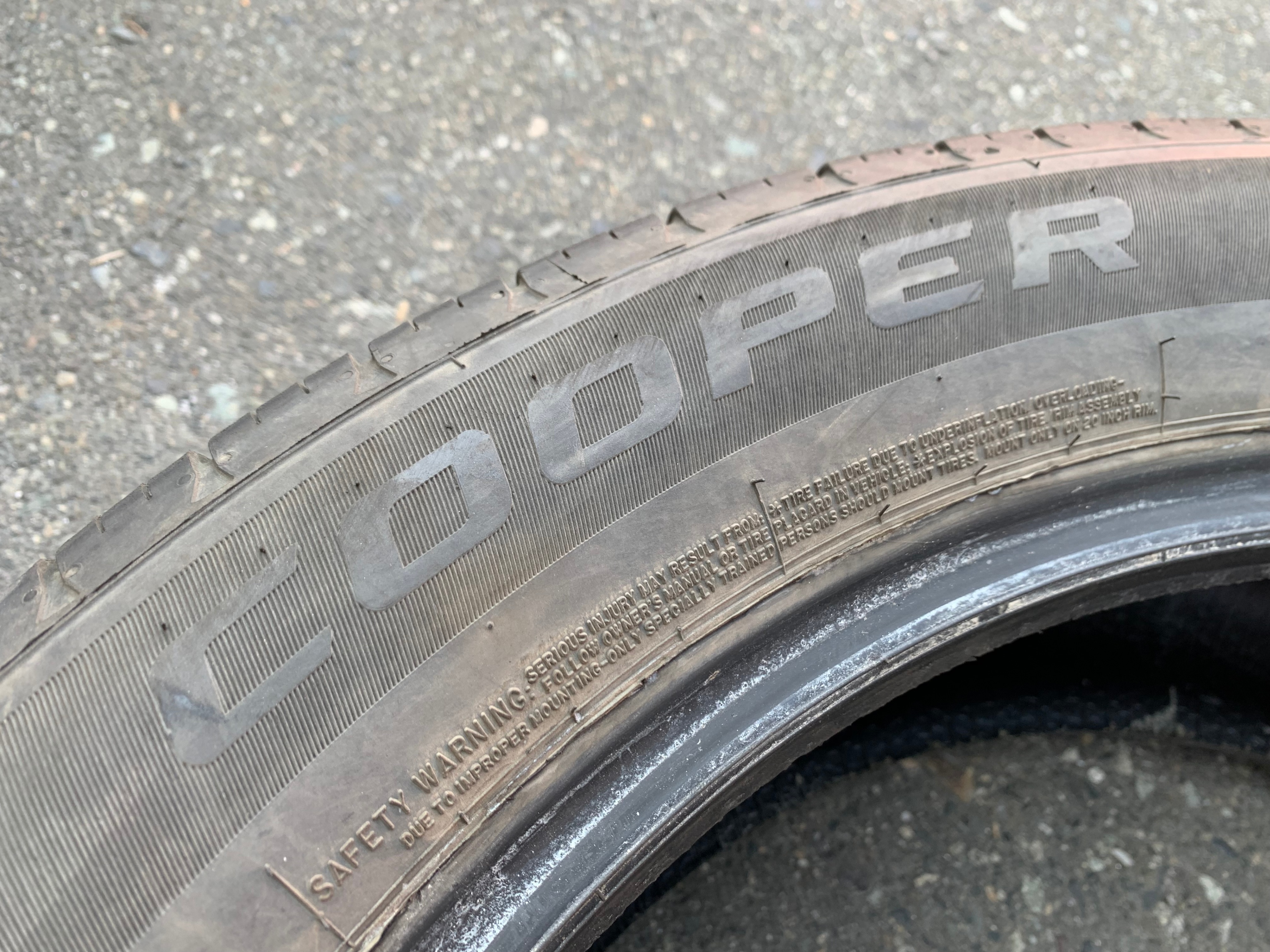 Pair of 245/50/20 M+S 102V Cooper Adventure A/S with good tread - photo 5