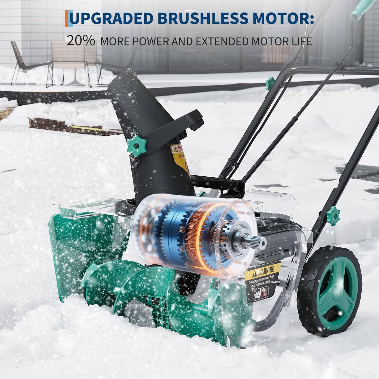 New 40V 20" Cordless Snow Blower - photo 4