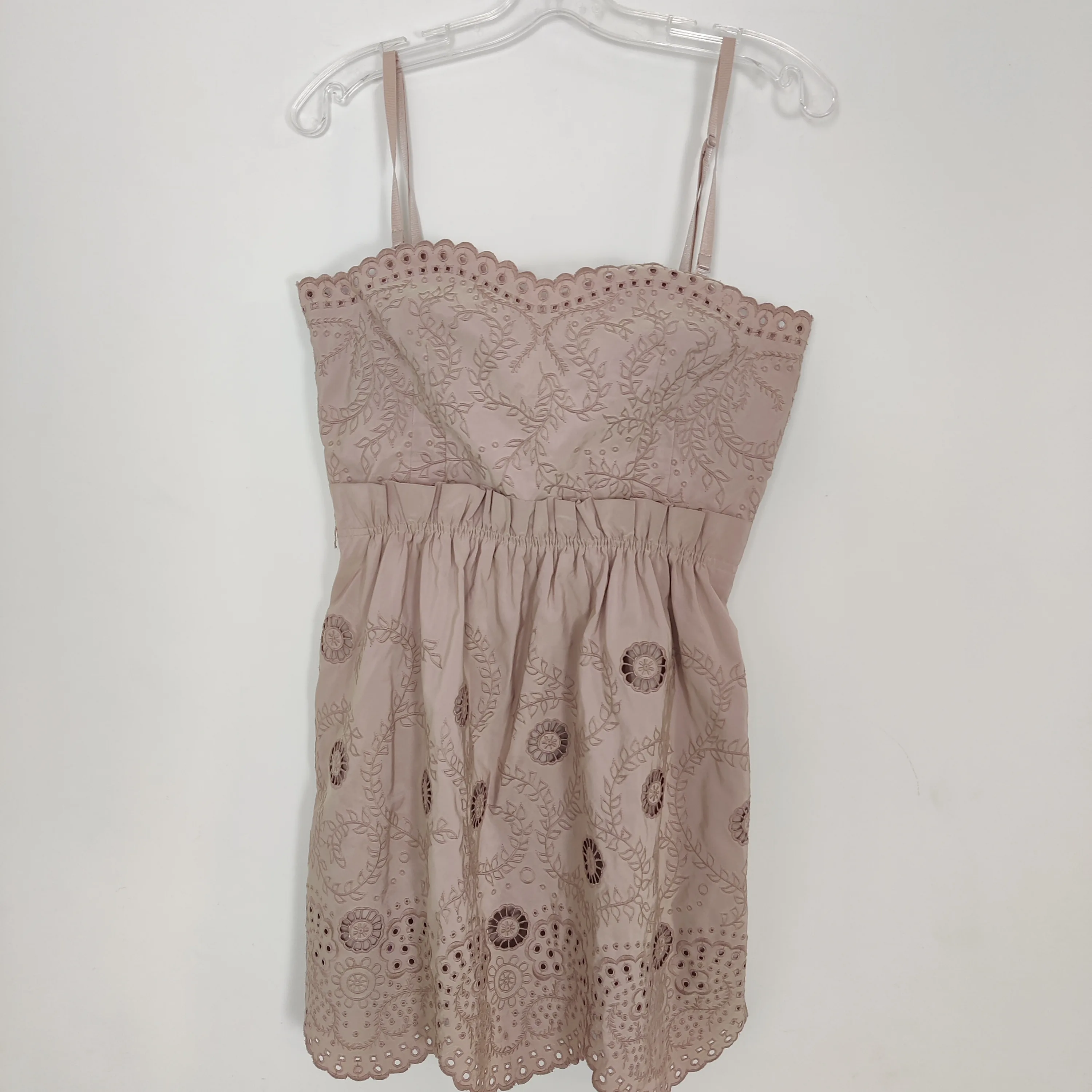 BCBGMaxAzria Iridescent Rose Guipure Floral Dress Size 10 thumbnail