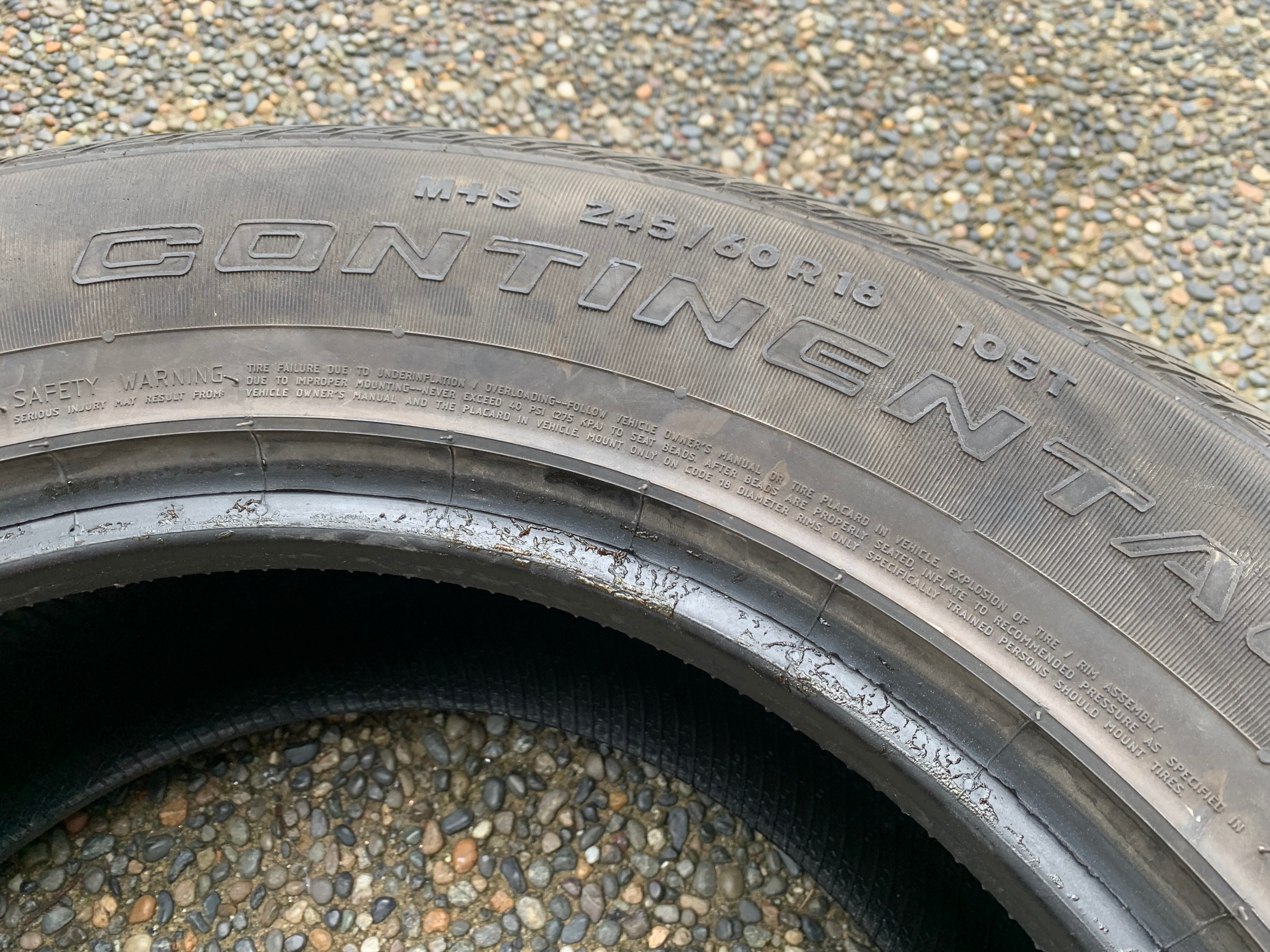1 x single 245/60/18 Continental cross contact LX Sport with 75% - photo 5