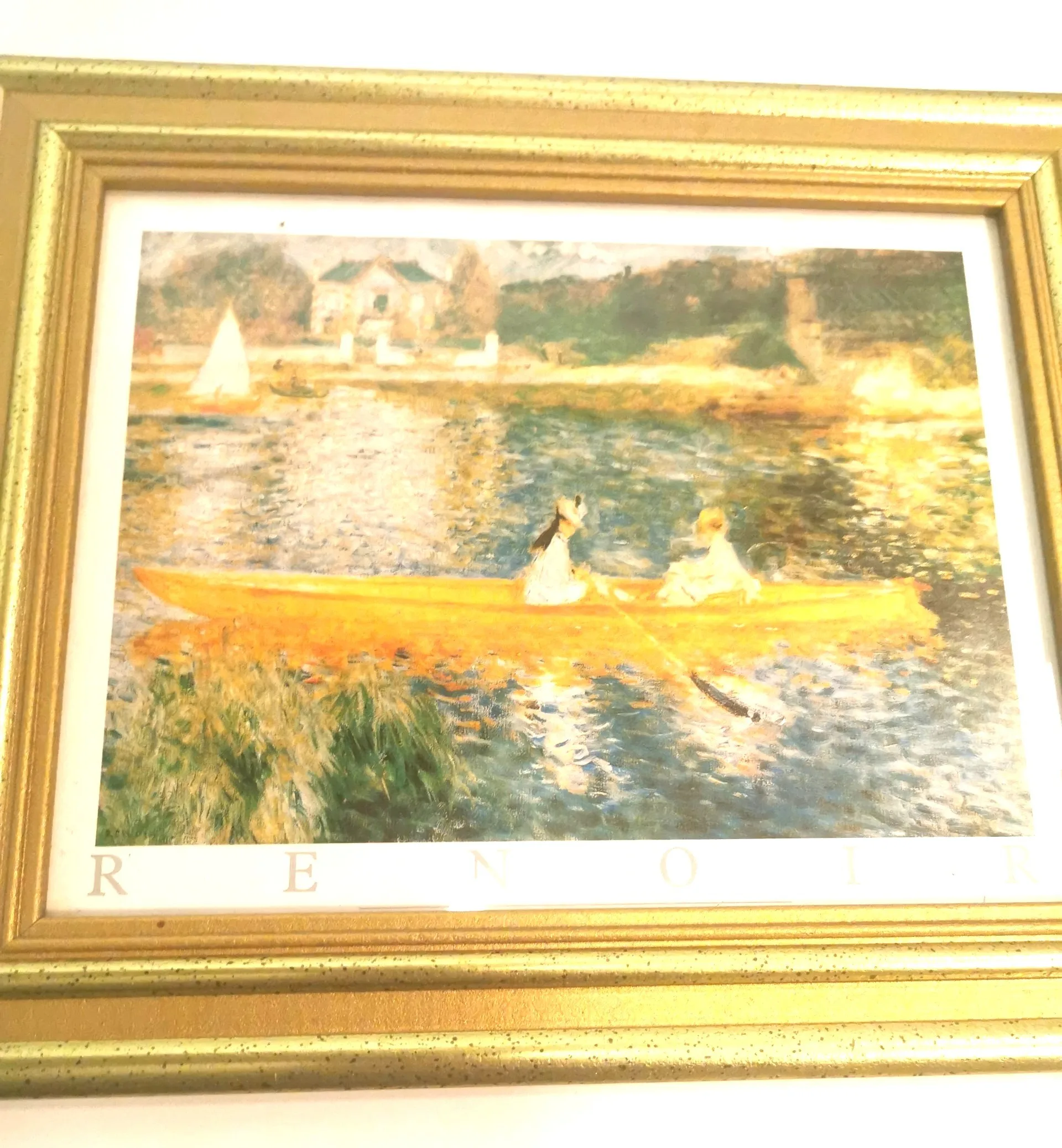 Pierre-Auguste Renoir "The Skiff" Gold Framed Print image indicator(4)