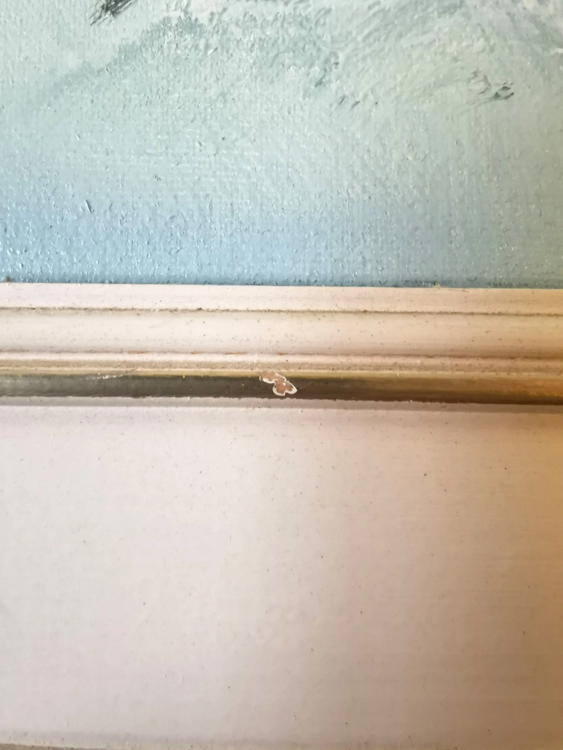 Vintage C. Gibbon Oil Painting Winter Barn Snow Scene on Farm image indicator(4)