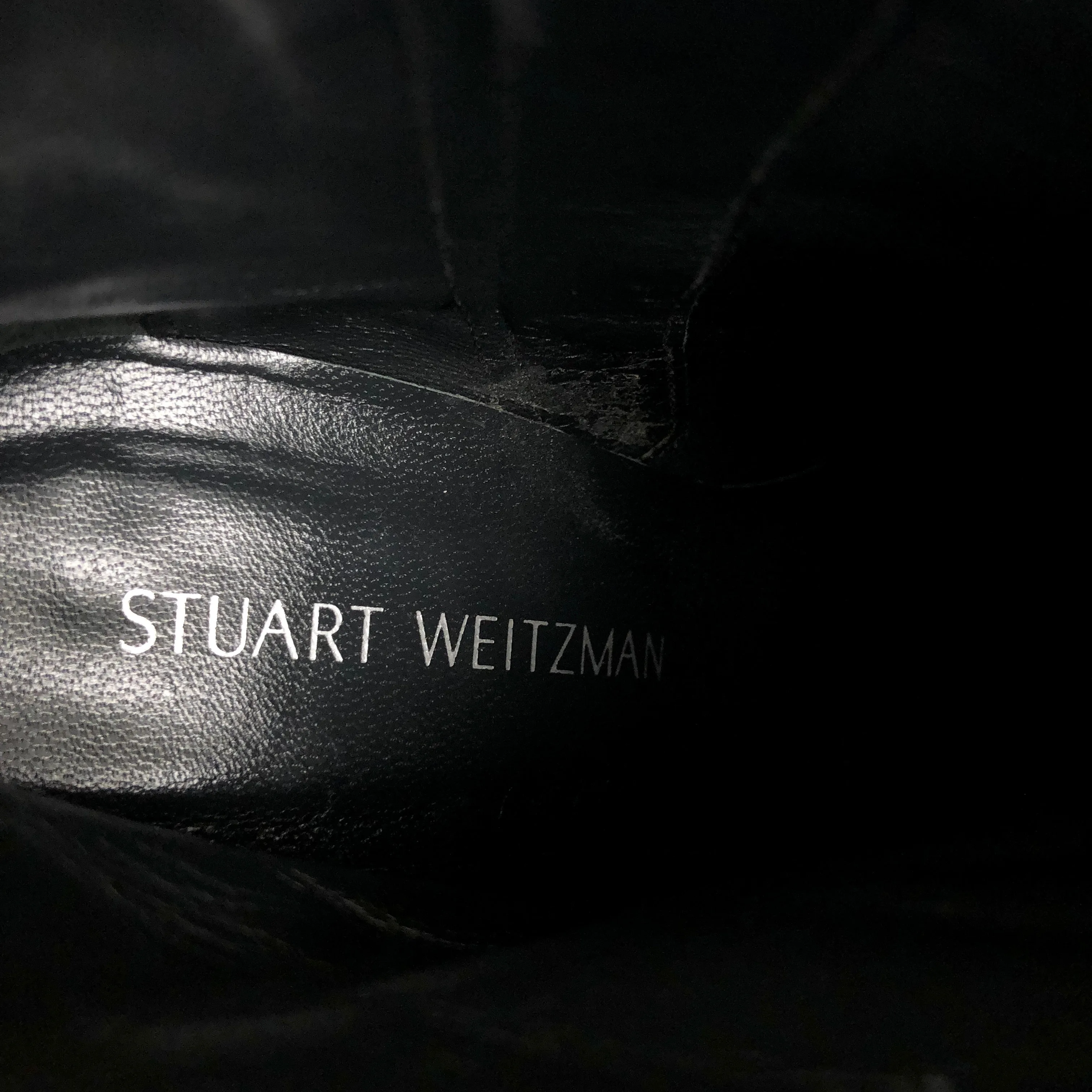 Wow! Stuart Weitzman Black Suede Ankle Boots image indicator(7)