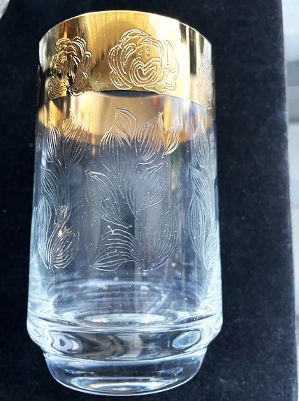 Bohemia Gold Rimmed Glasses, set of 6 - photo 2