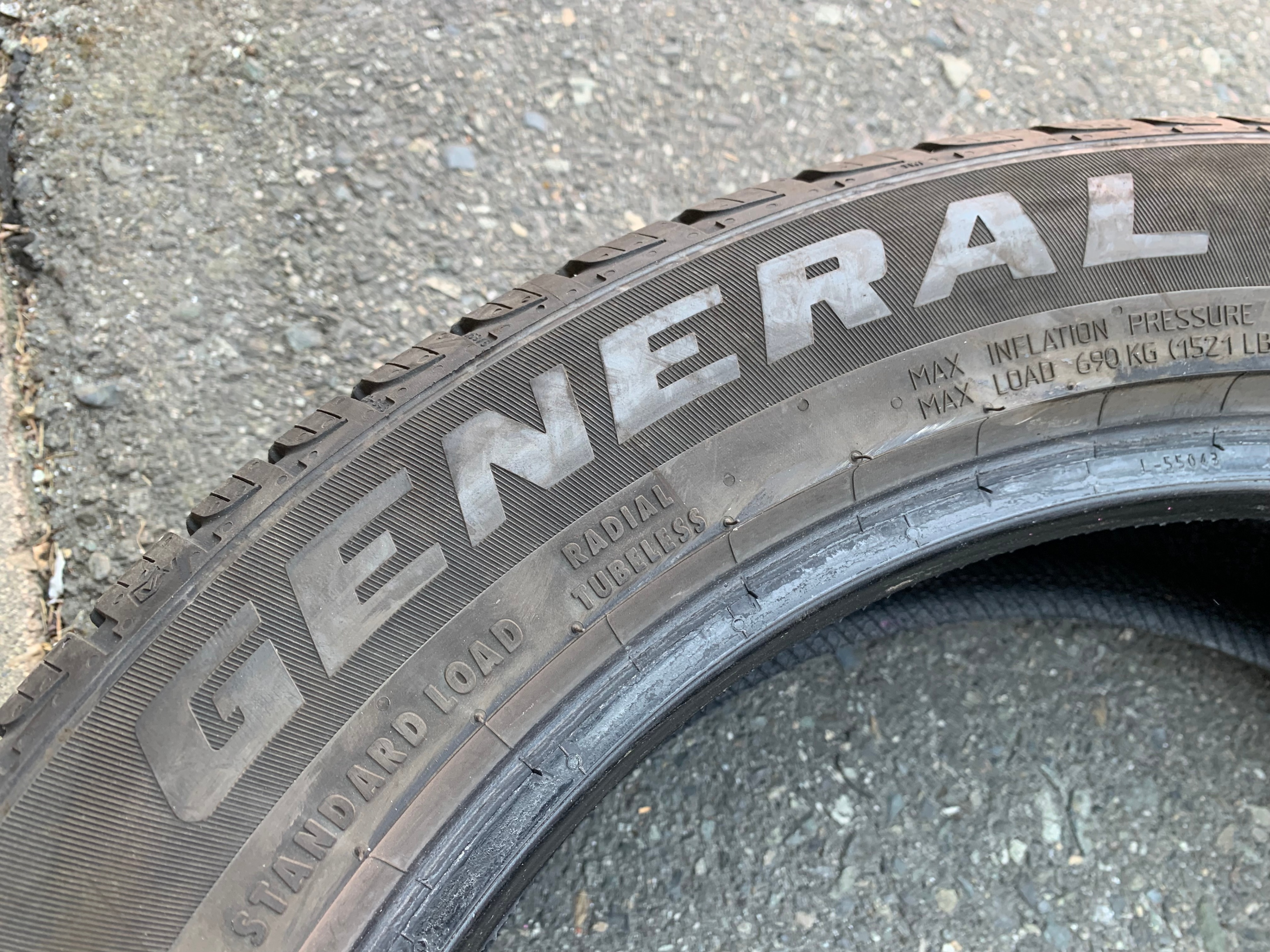 Pair of 215/55/18 95H M+S General Evertrek GT with 90% tread - photo 5