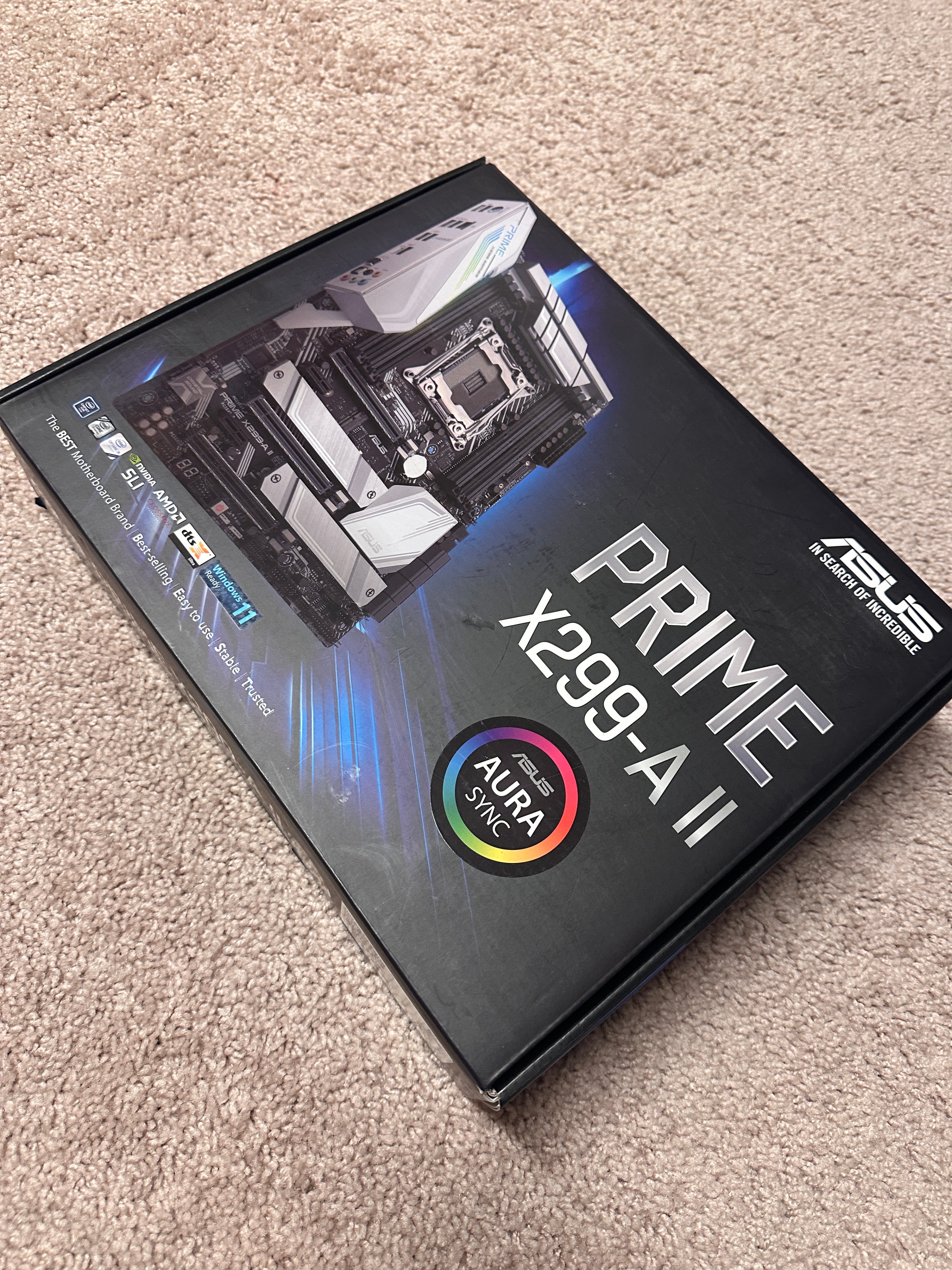 Asus Prime X299- A II ATX Motherboard NEW SEALED - photo 2
