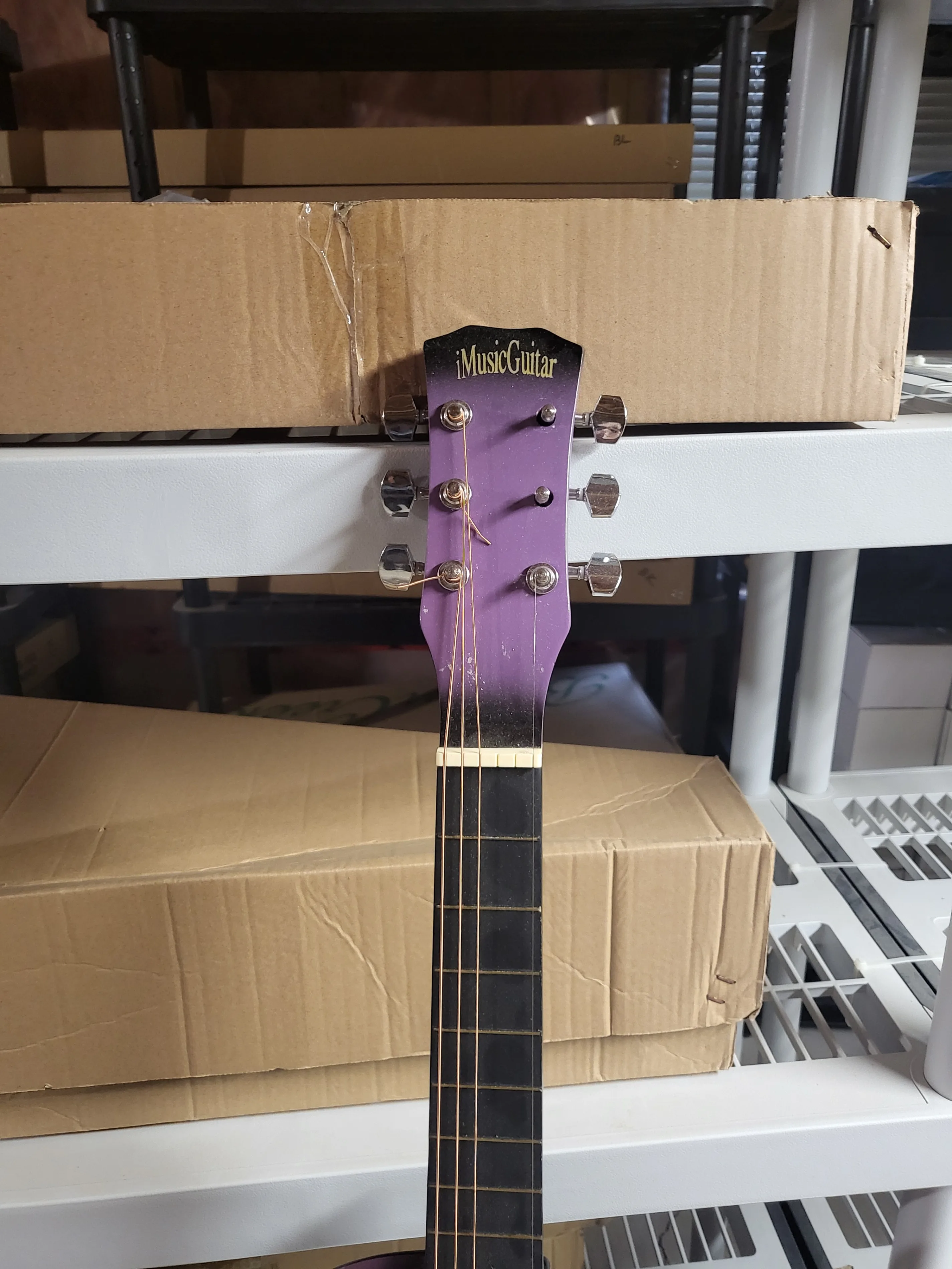 38" Purple Acoustic Guitars – For Parts or Display image indicator(4)