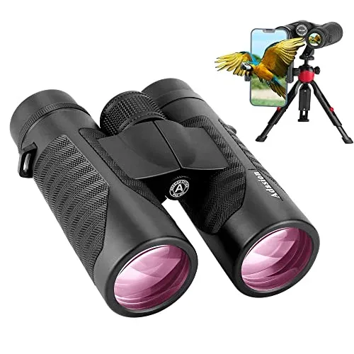 Adasion 12x42 HD Binoculars with Tripod and Phone Adapter image indicator(3)