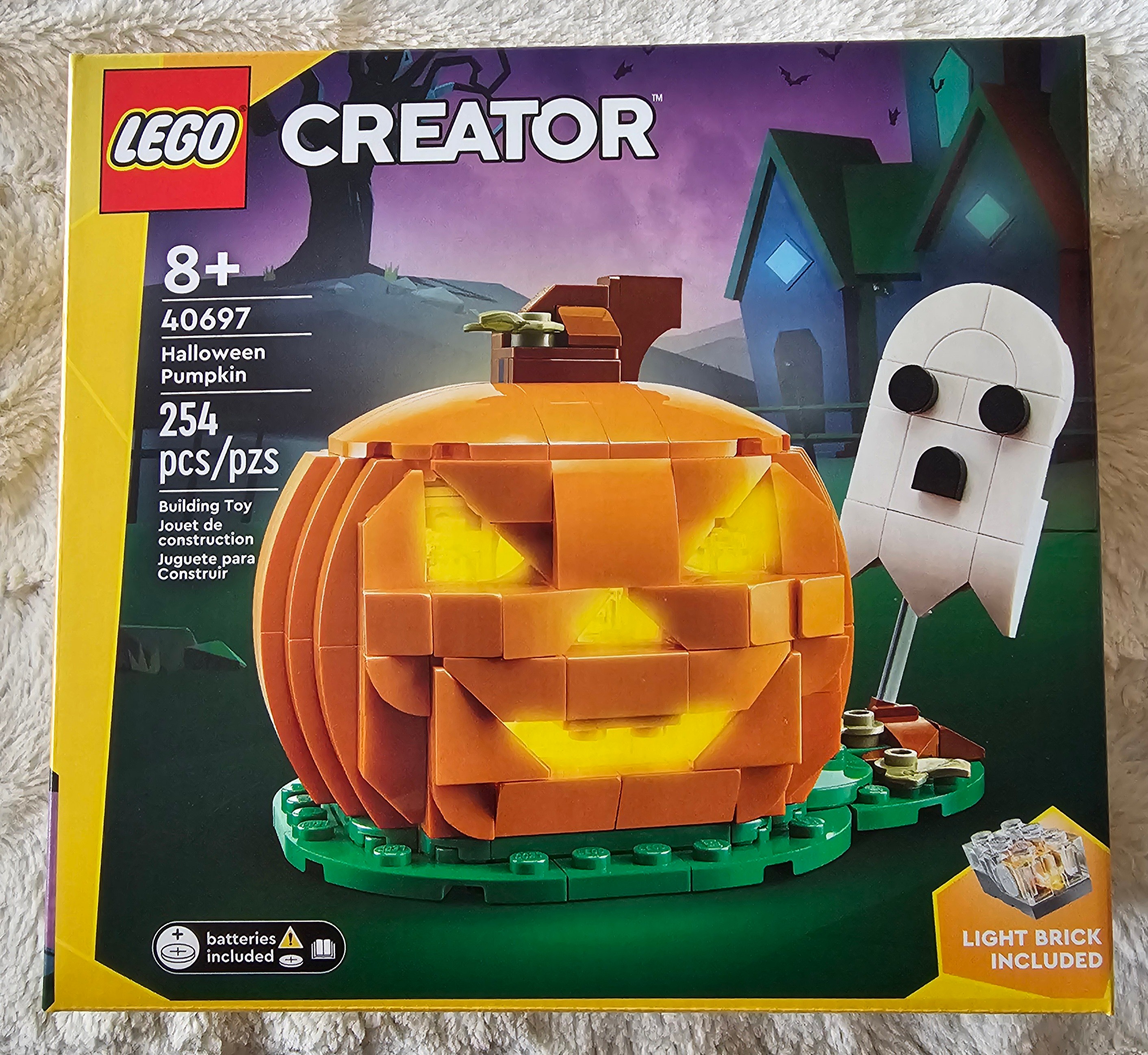 LEGO CREATOR Halloween Pumpkin w/Light Brick #40697