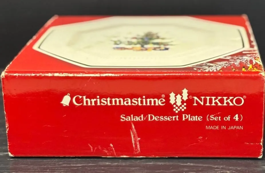 Nikko Christmastime Christmas 4 Piece Salad Plates New image indicator(3)