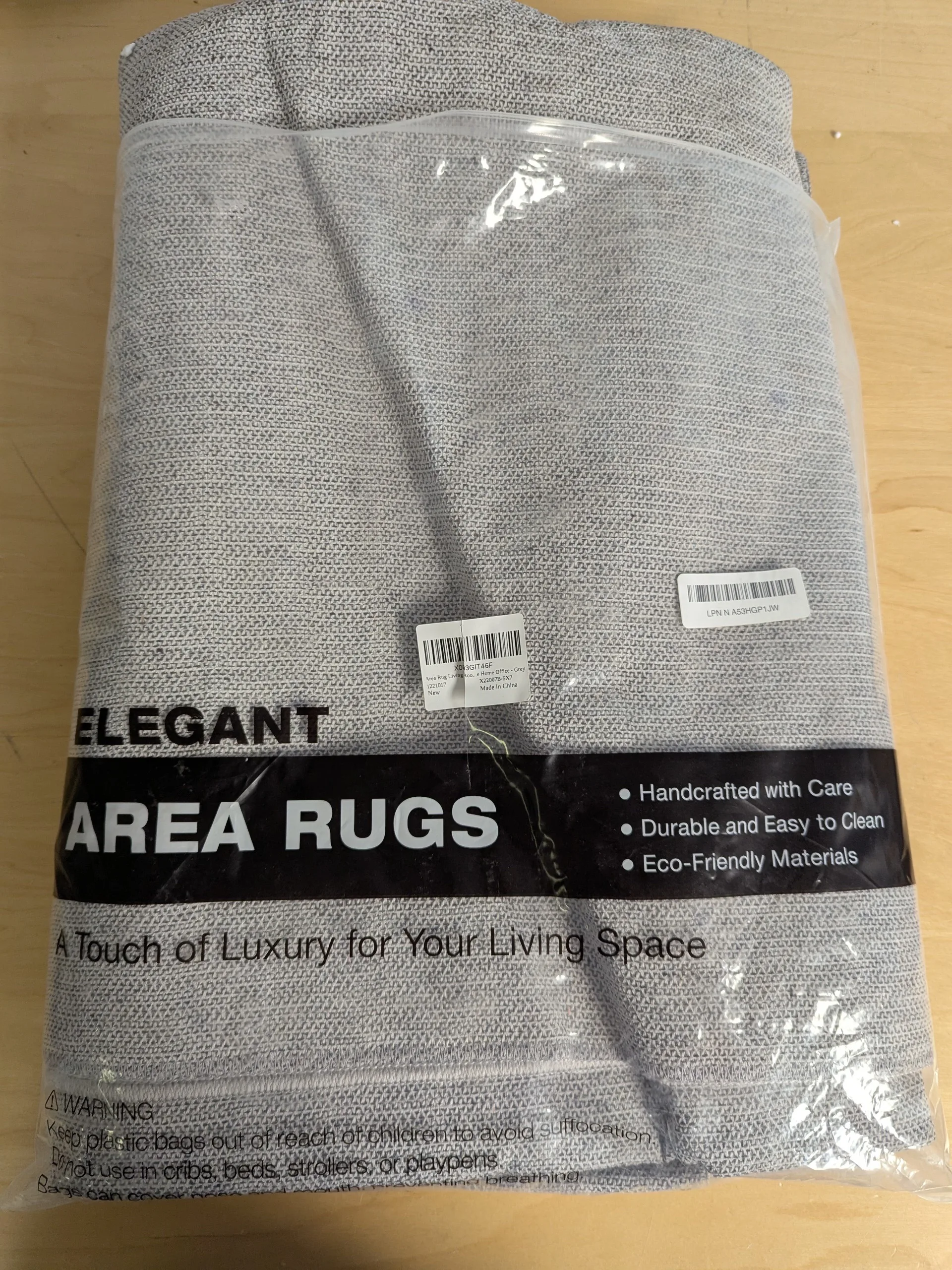 UERMEI 5x7 Area Rug Living Room Rugs - Washable Neutral Modern image indicator(4)