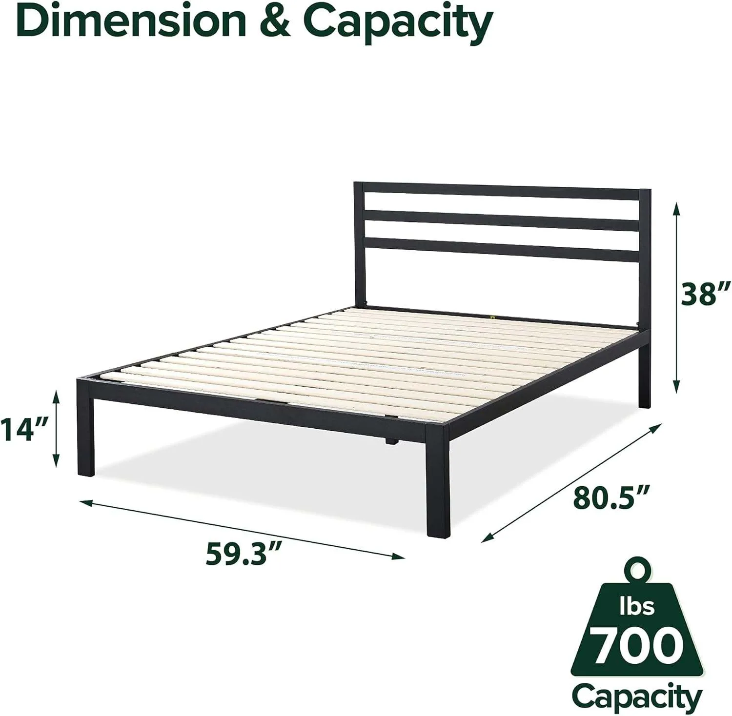 Queen Metal Bed Frame – Durable & Like New! image indicator(2)