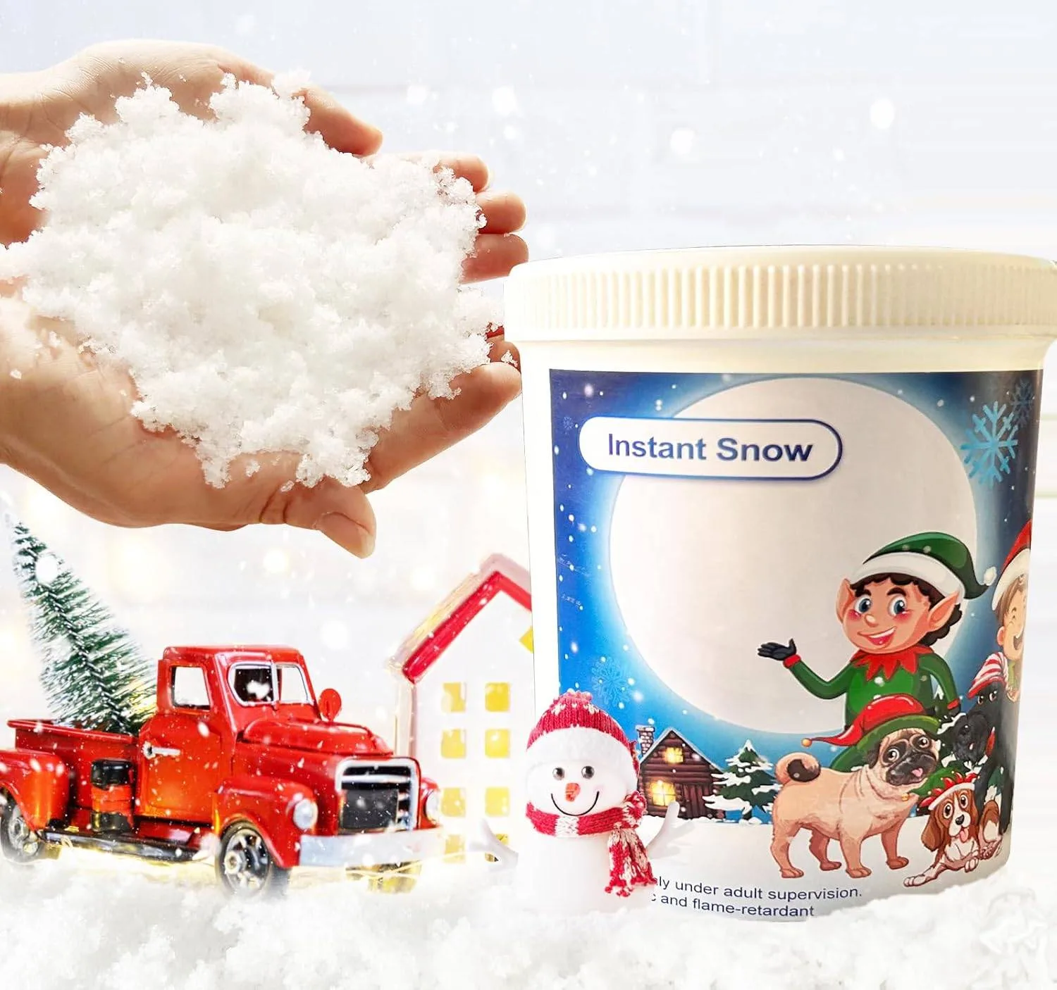 Instant Snow for Slime Fake Snow Powder for Christmas Decor thumbnail