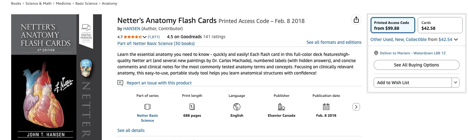 Netter’s Anatomy Flash Cards 5th Edition (Hansen) Complete Set image indicator(6)