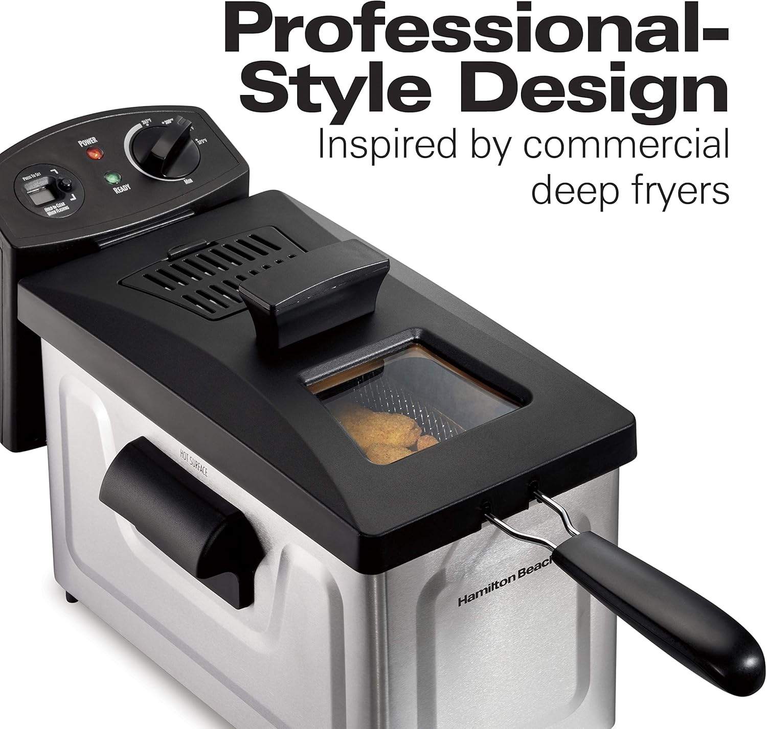 Hamilton Beach 3L Professional Grade Electric Deep Fryer - photo 3