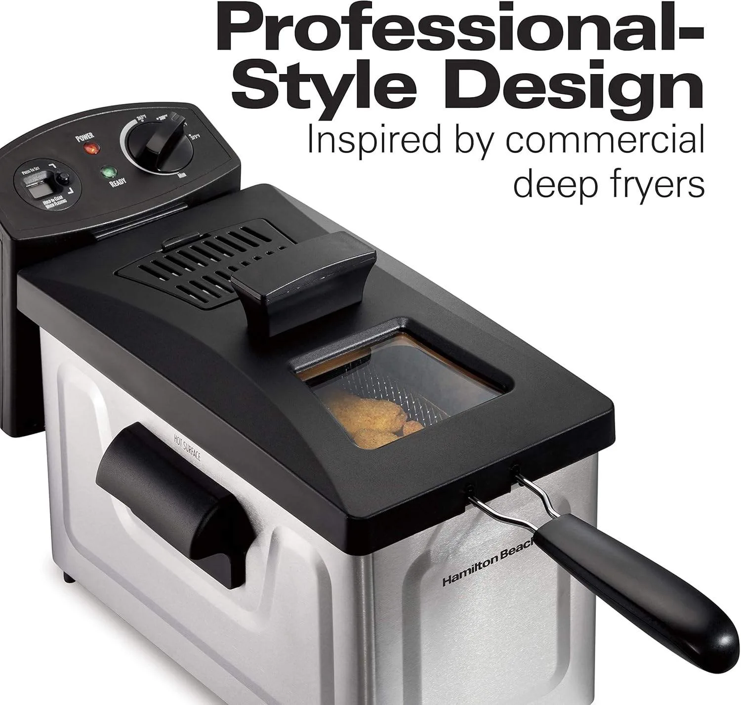 Hamilton Beach 3L Professional Grade Electric Deep Fryer image indicator(3)