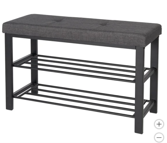 Neatfreak Fabric Upholstered Shoe Storage Bench