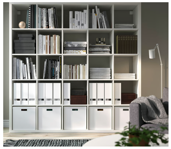 IKEA Kallax Shelving Unit - white, 182x182 cm (71 5/8x71 5/8 ")