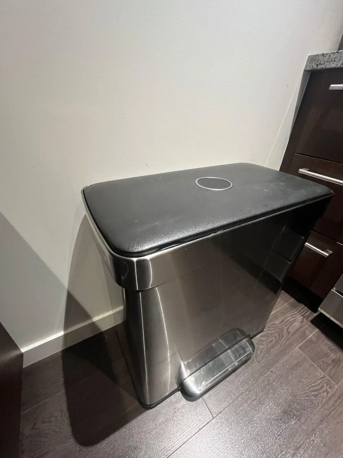 Amazon Basic's Dual Compartment Recycling Garbage Trash Can thumbnail