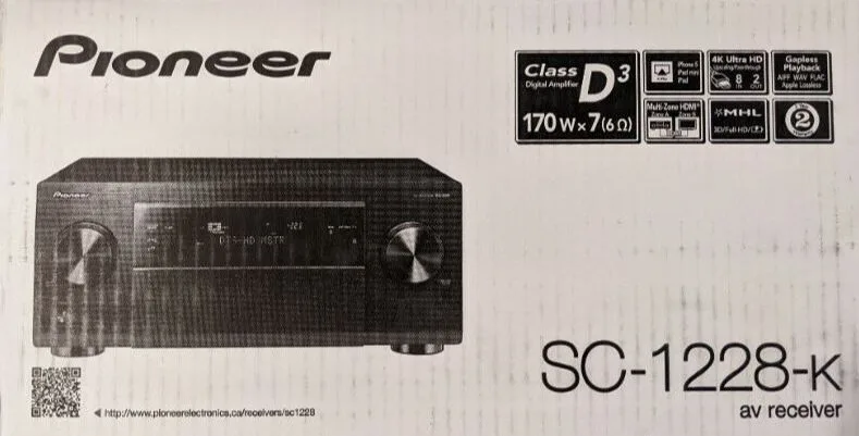 Pioneer SC-1228-K - 7.2 Channel Home Theater Network Receiver image indicator(3)