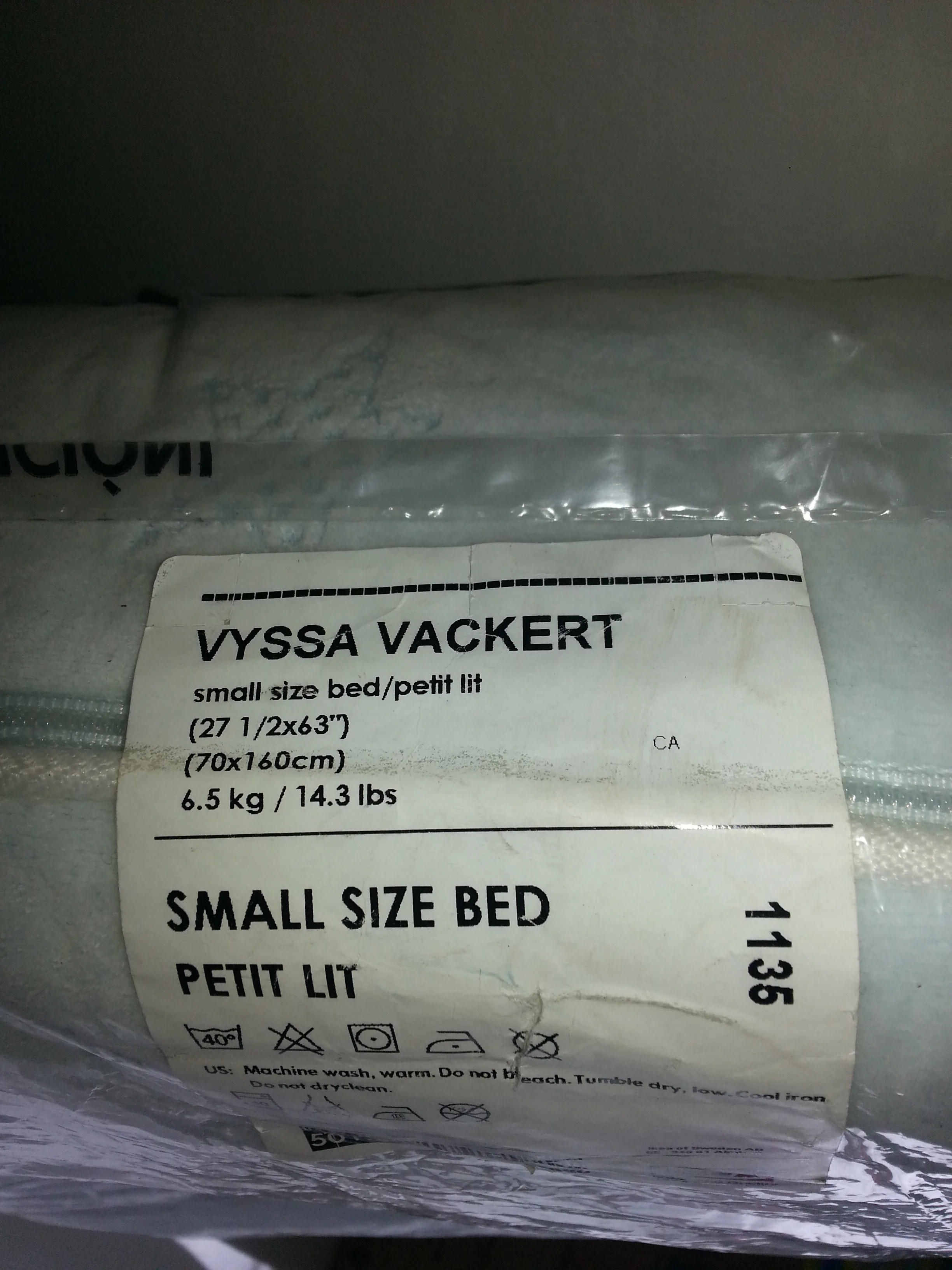 IKEA Vyssa Vackert crib mattress image indicator(4)