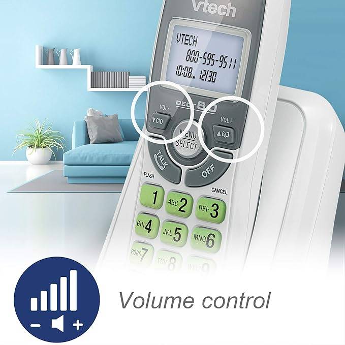VTech DECT 6.0 Single Handset Cordless Phone with Caller ID - photo 4