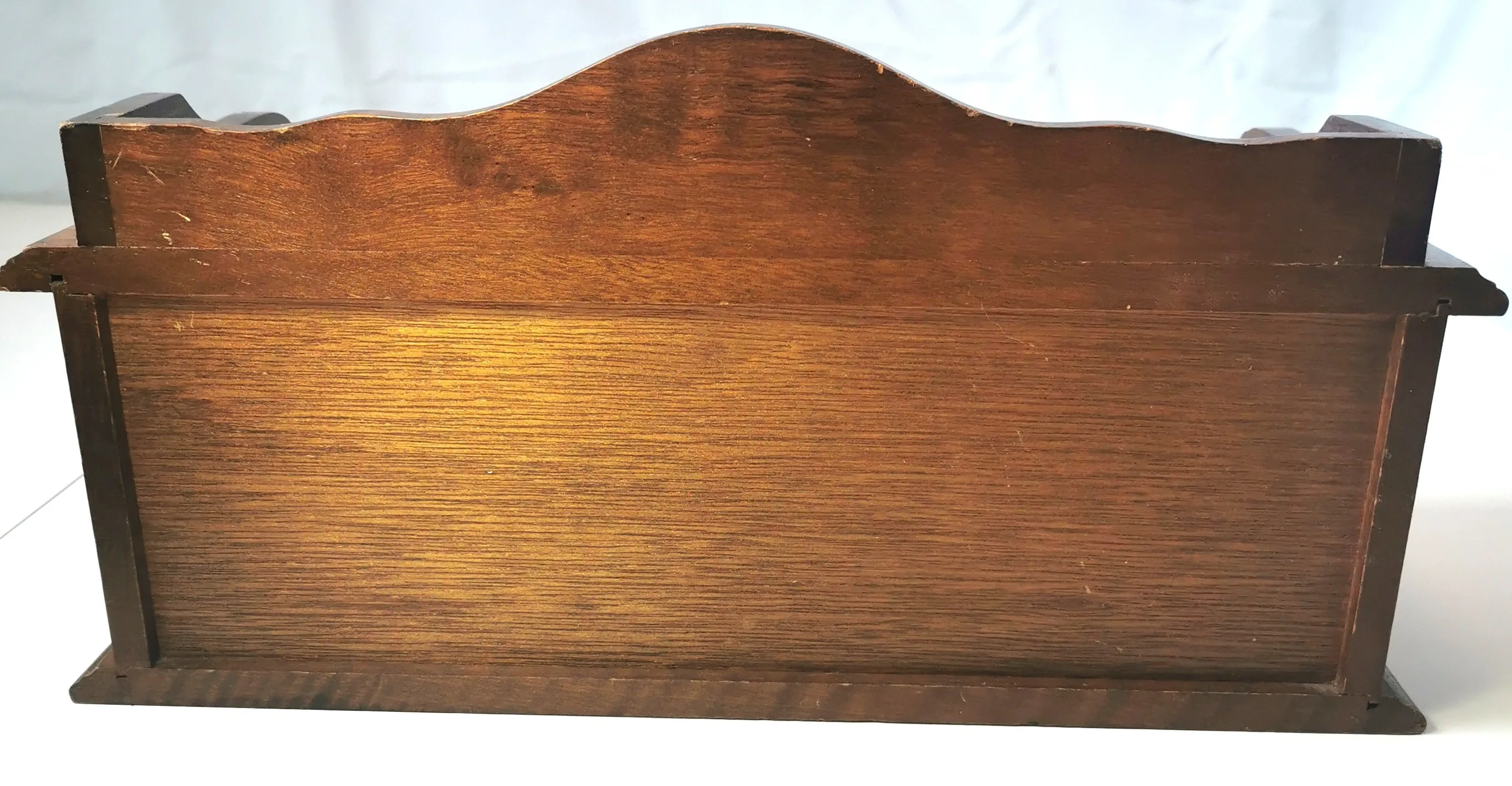 Vintage 70s Gentlemen's Wood Dresser Valet Organizer by Dynasty image indicator(6)
