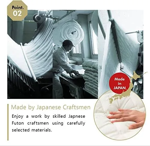 EMOOR Japanese Futon Mattress CLASSE Twin Made in Japan image indicator(8)