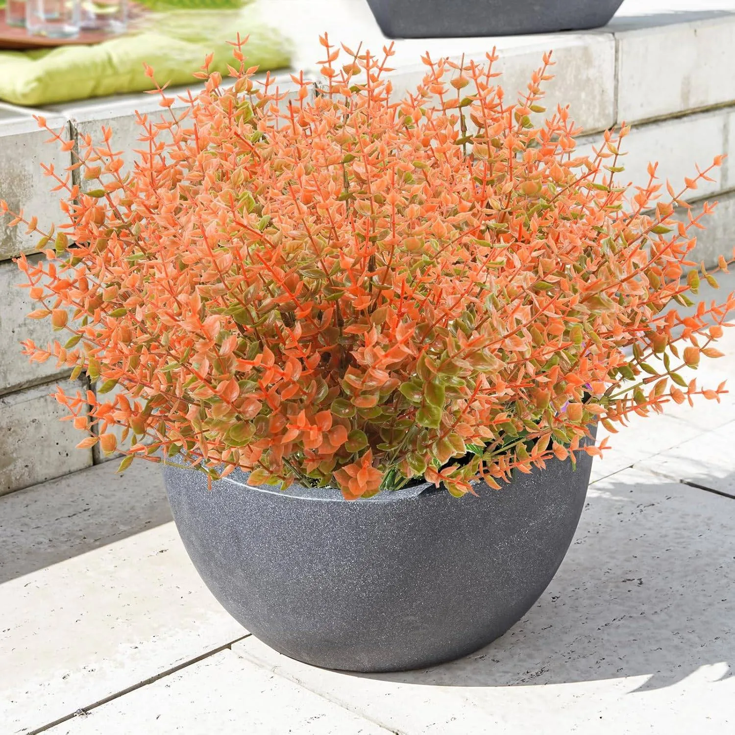 Artificial Fall Flower Faux Autumn Plants Fake Outdoor Decor