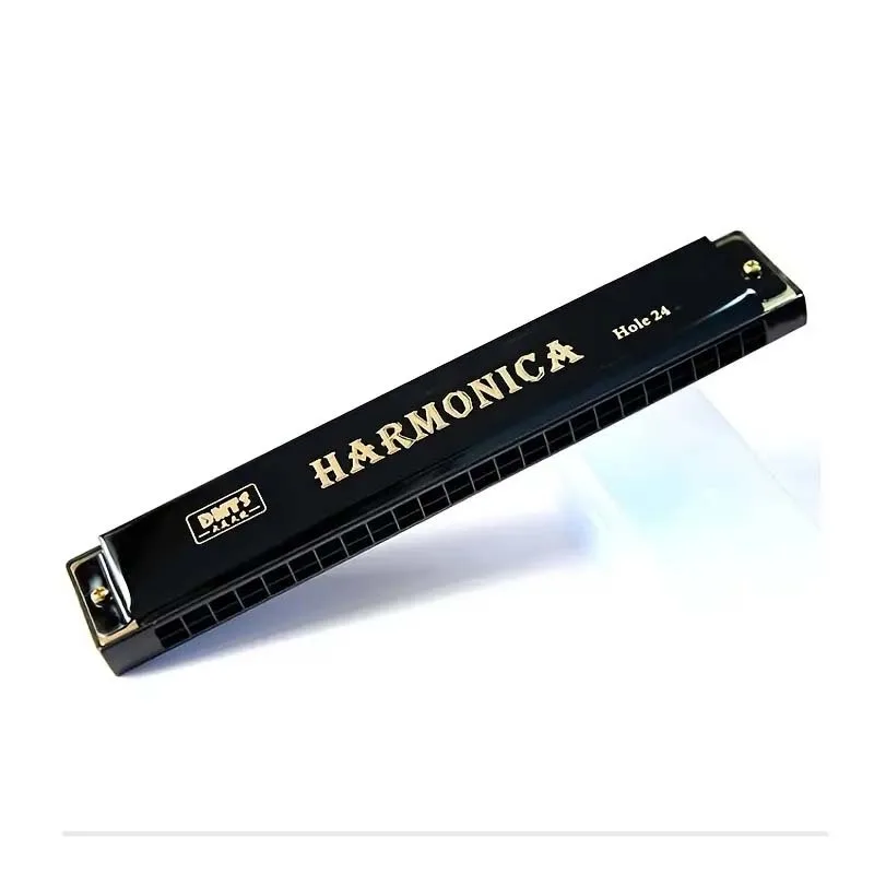 24-Hole Harmonica for Beginners Brand New Black, Red, Blue, Gold image indicator(3)