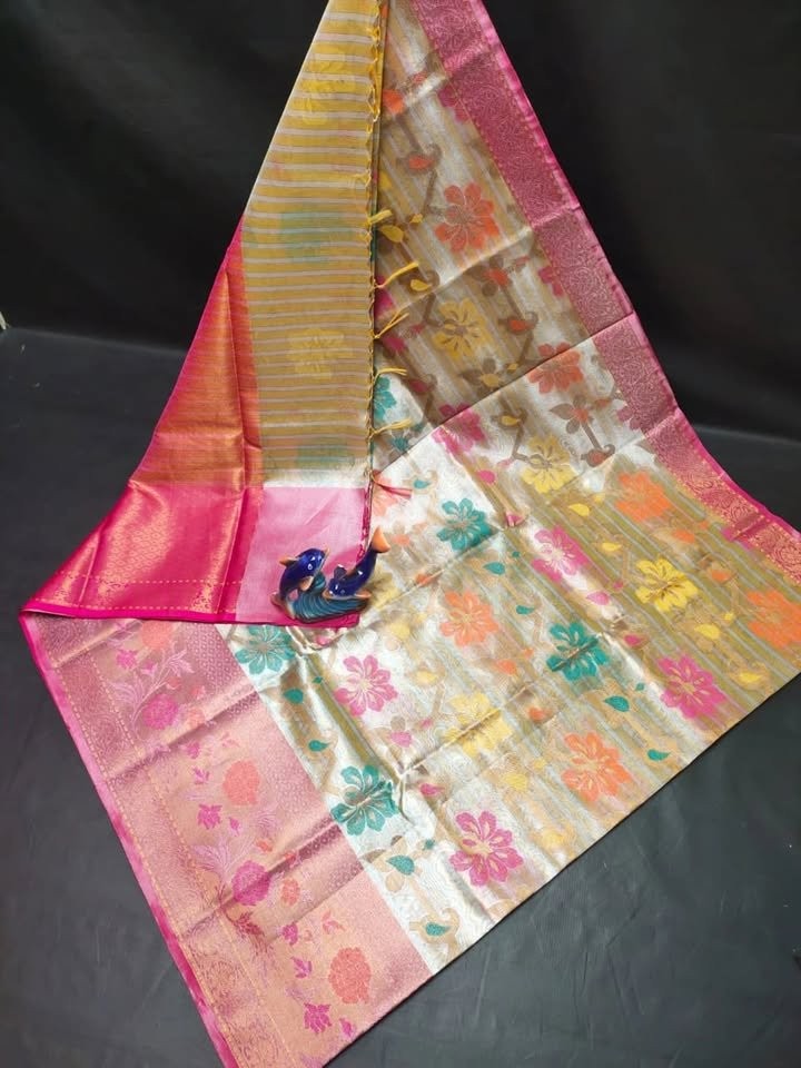 Pink & Beige Soft Uppada Silk Saree – Elegant Festive Wear - photo 2