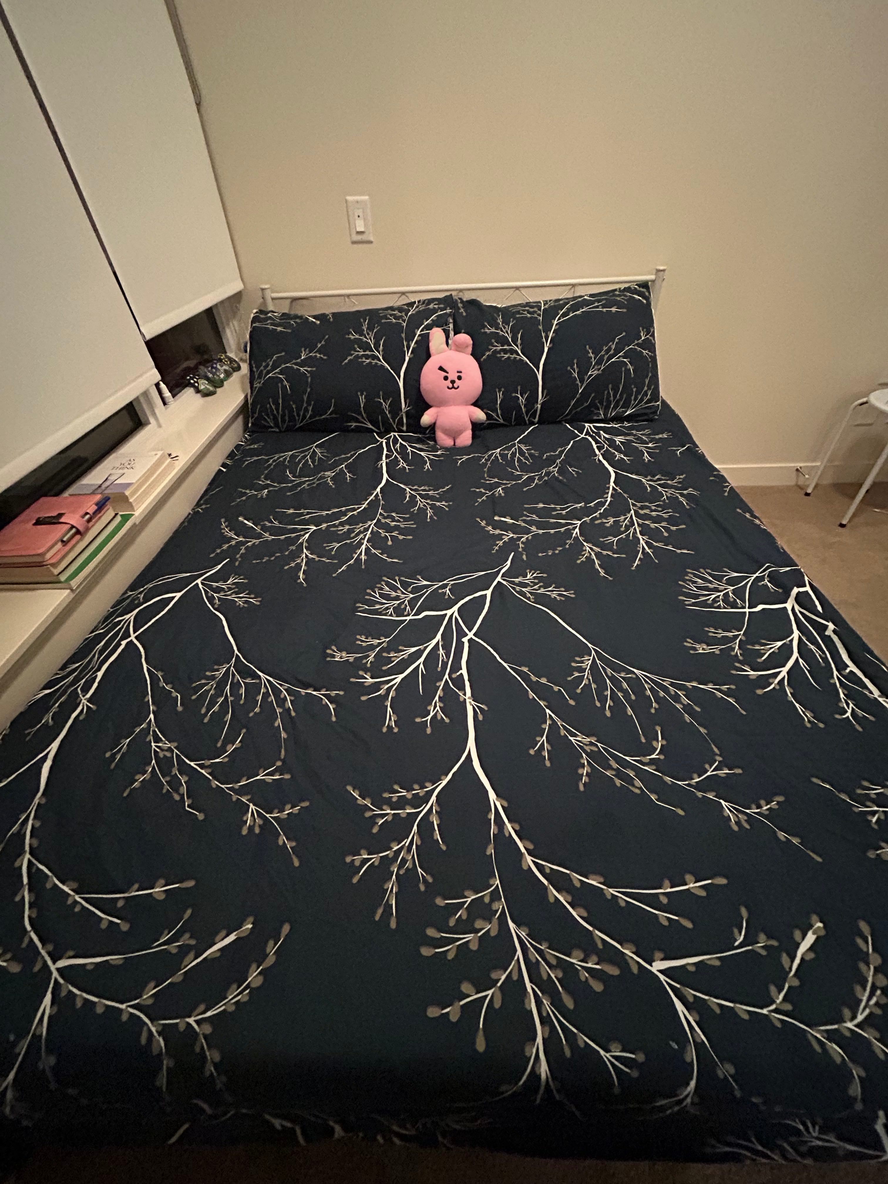 MOVE-OUT SALE - Full/Double Bed Frame + Gel Memory Foam Mattress