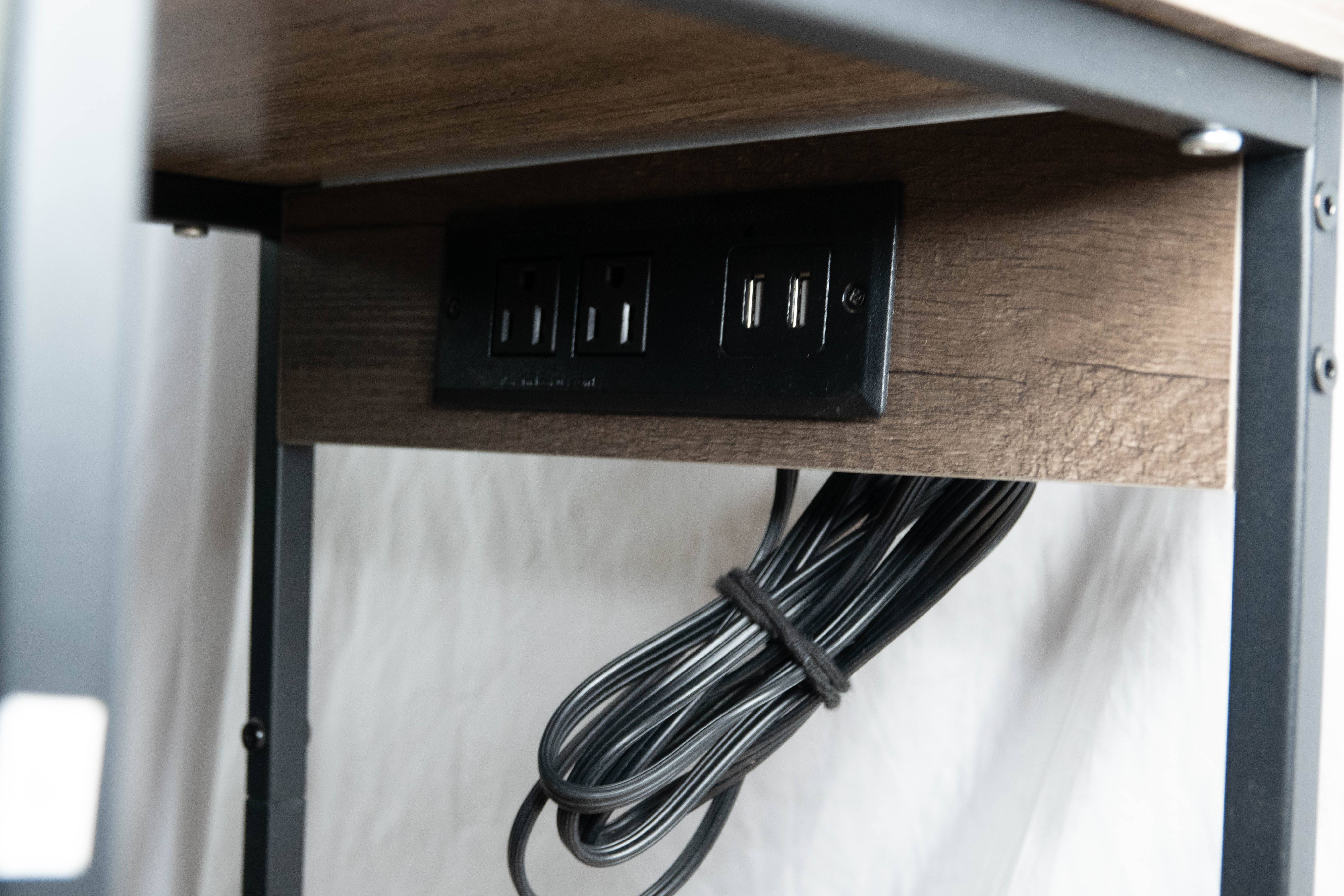 Modern Nightstand / Side Table with Built-in Charging Station - photo 2