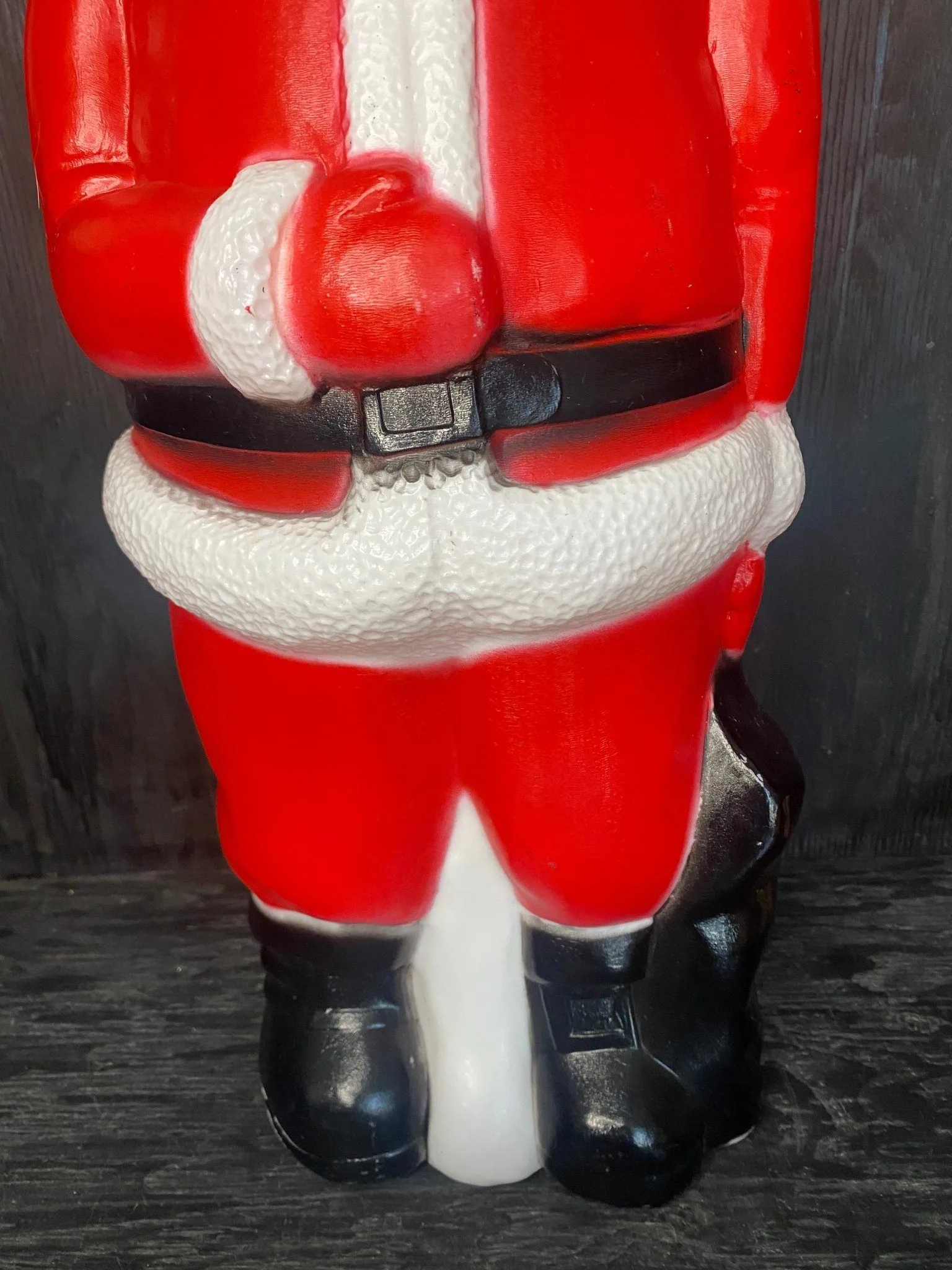 Vintage Union Products Plastic Blow Mold Illuminated Santa Claus image indicator(4)