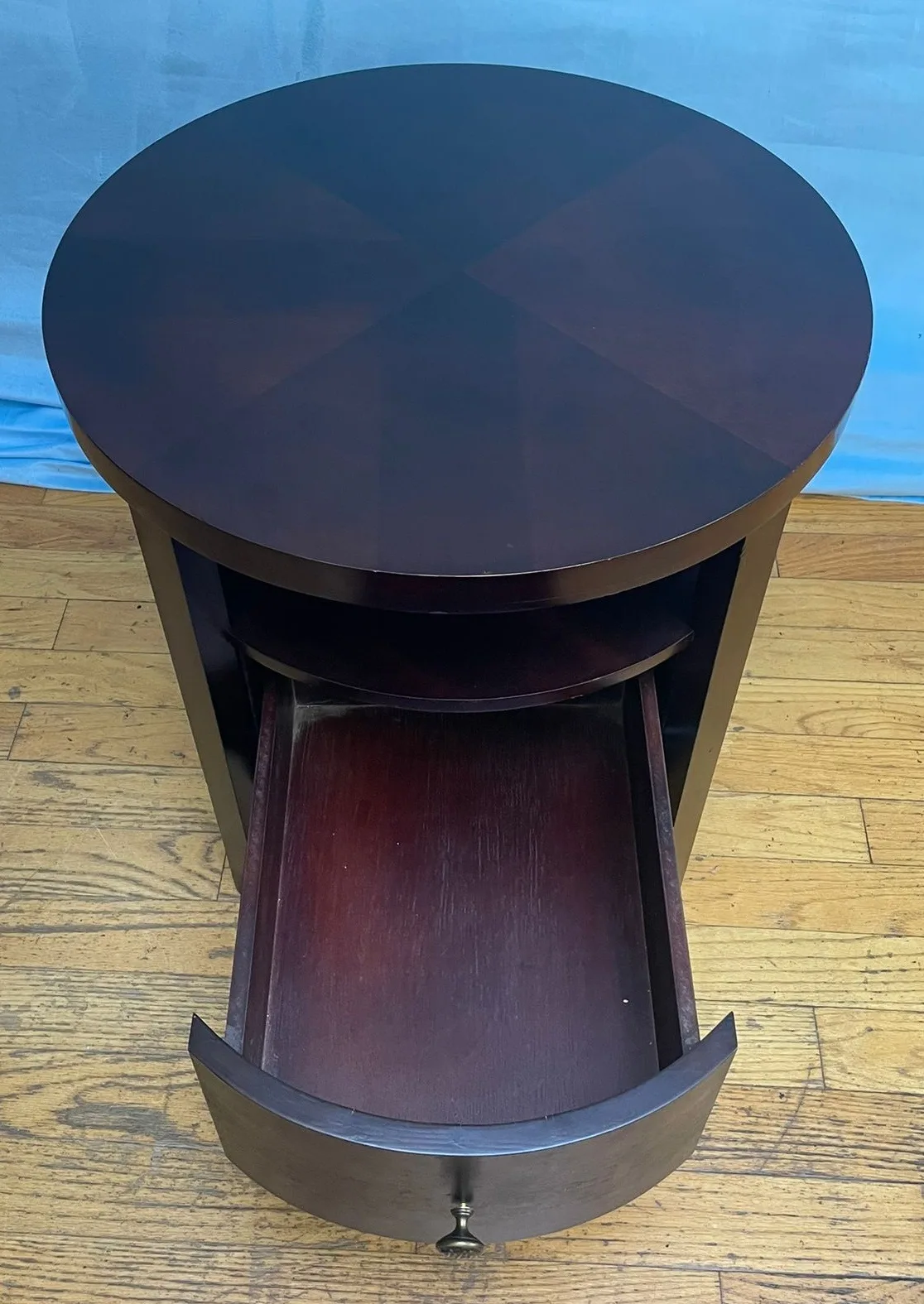 Mahogany Circular Side Table $30 image indicator(3)