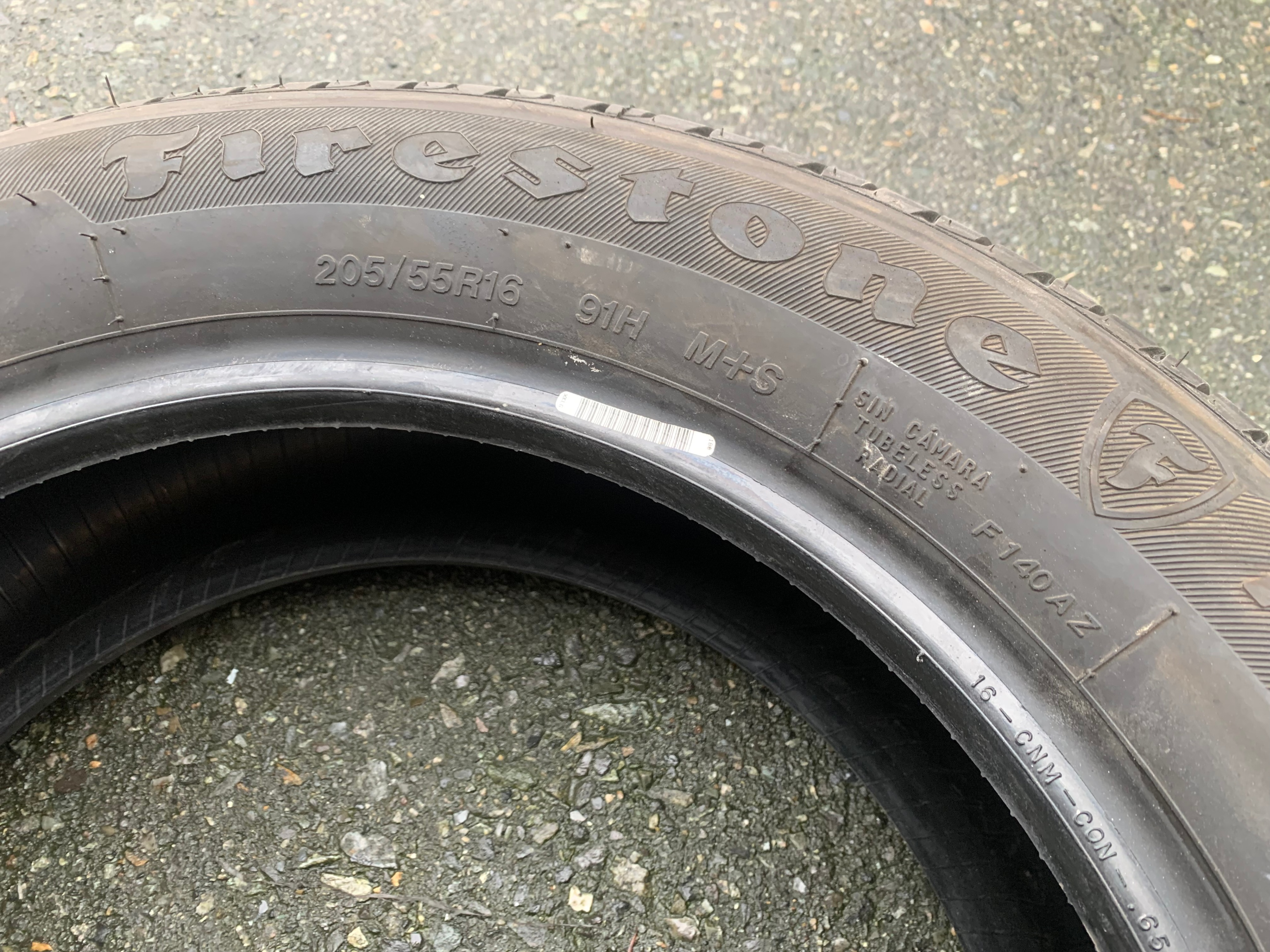 1 X single 205/55/16 91H M+S Firestone FT140 Brand new DOT 2024 - photo 5