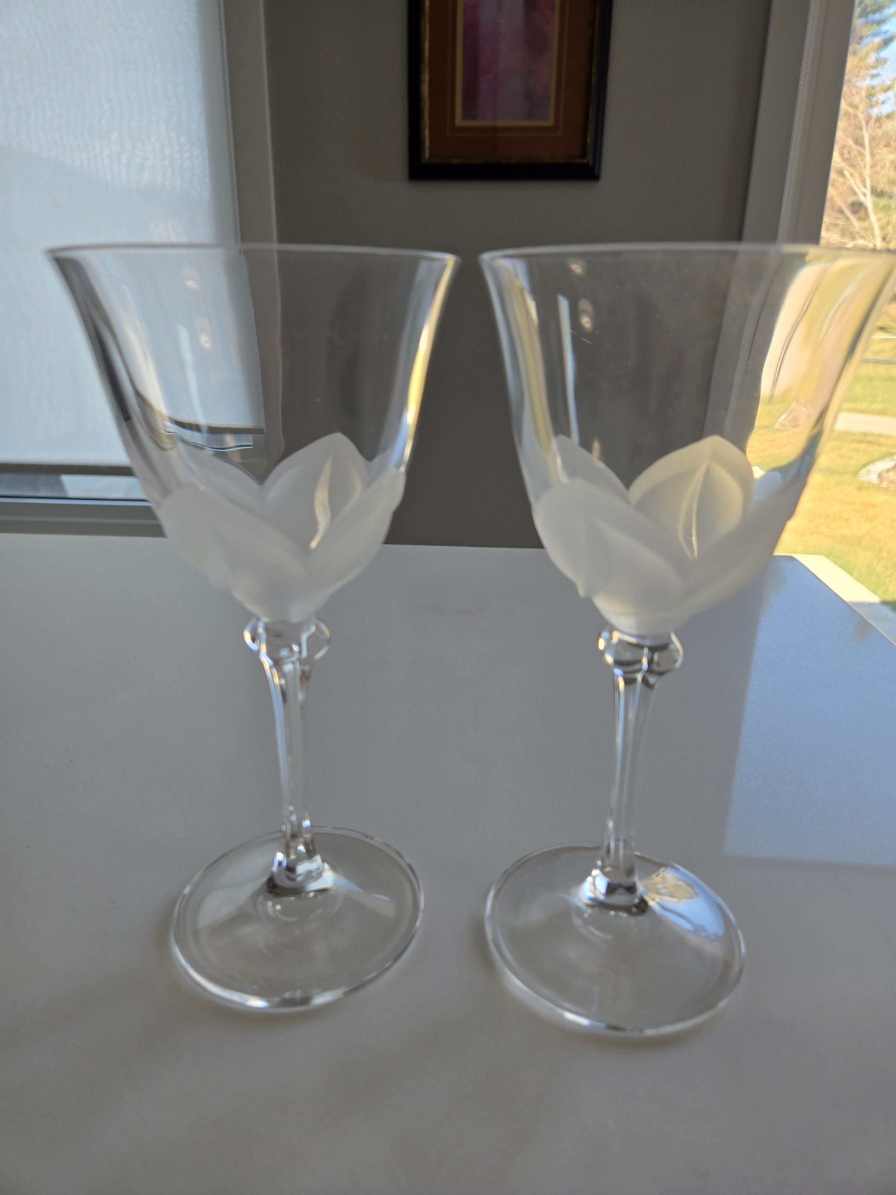 Cristal D'Arques-Durand "Florence" Water Goblets