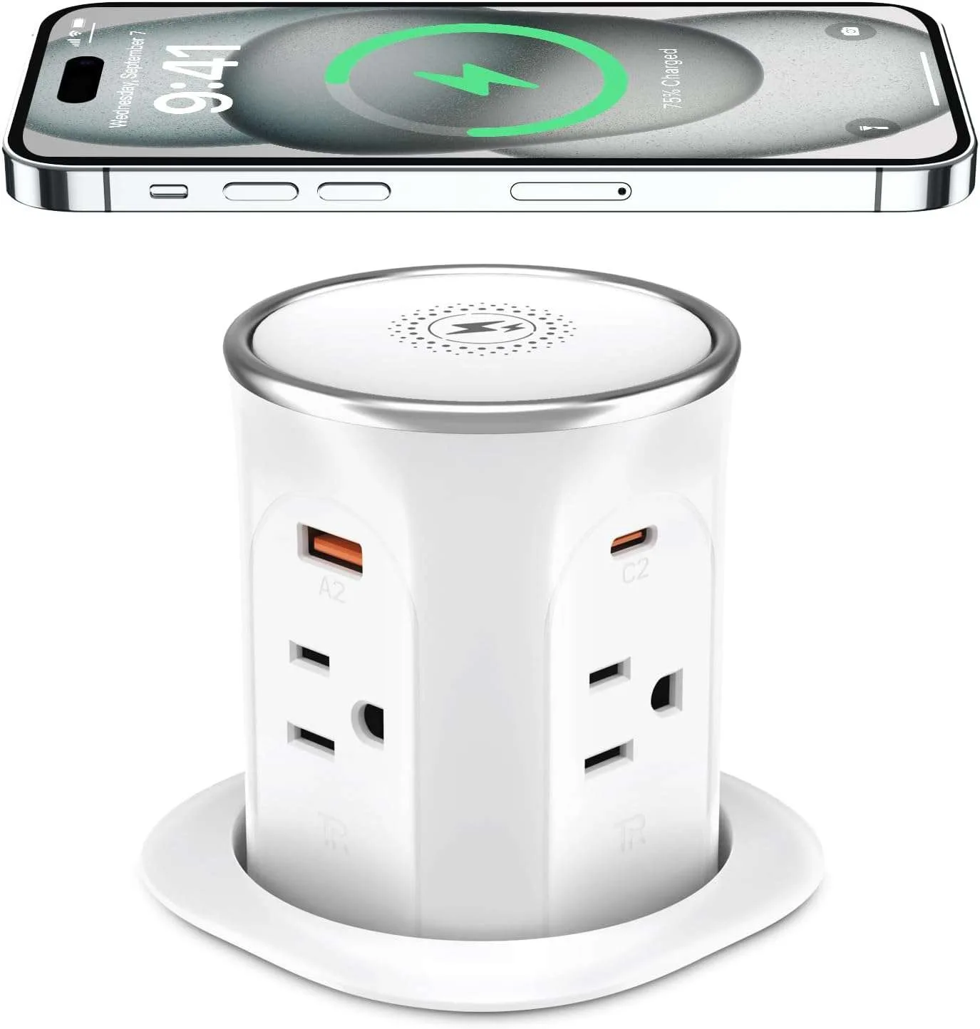 New Pop Up Countertop Outlet w/ Phone Charger & USB thumbnail