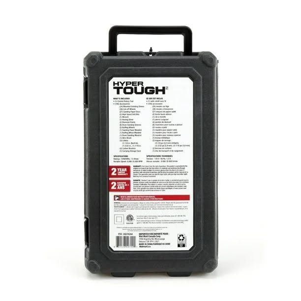 Hyper Tough 1.5 Amp Corded Rotary Tool Variable Speed - photo 2