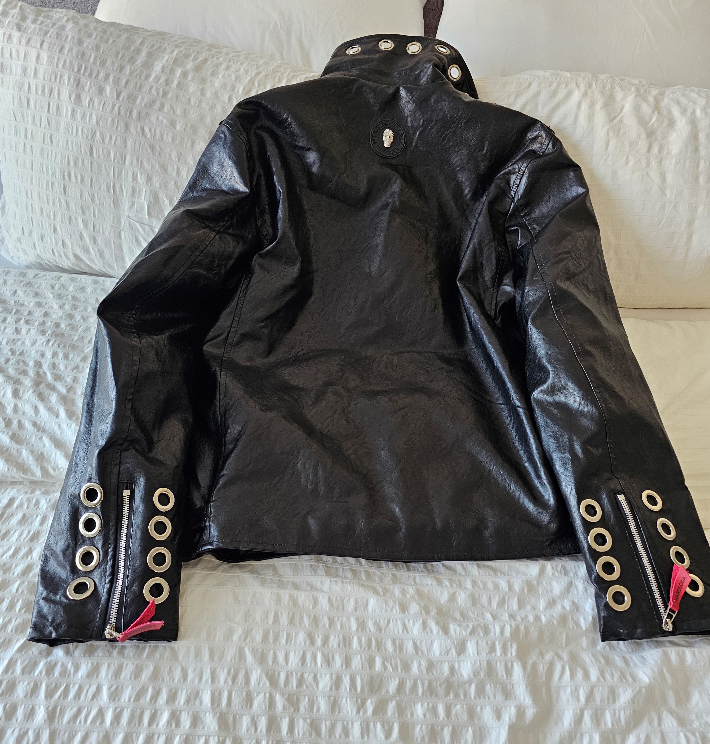 HARDSODA Ltd. Reptar Leather Look Men's Motorcycle Jacket, XL - photo 4