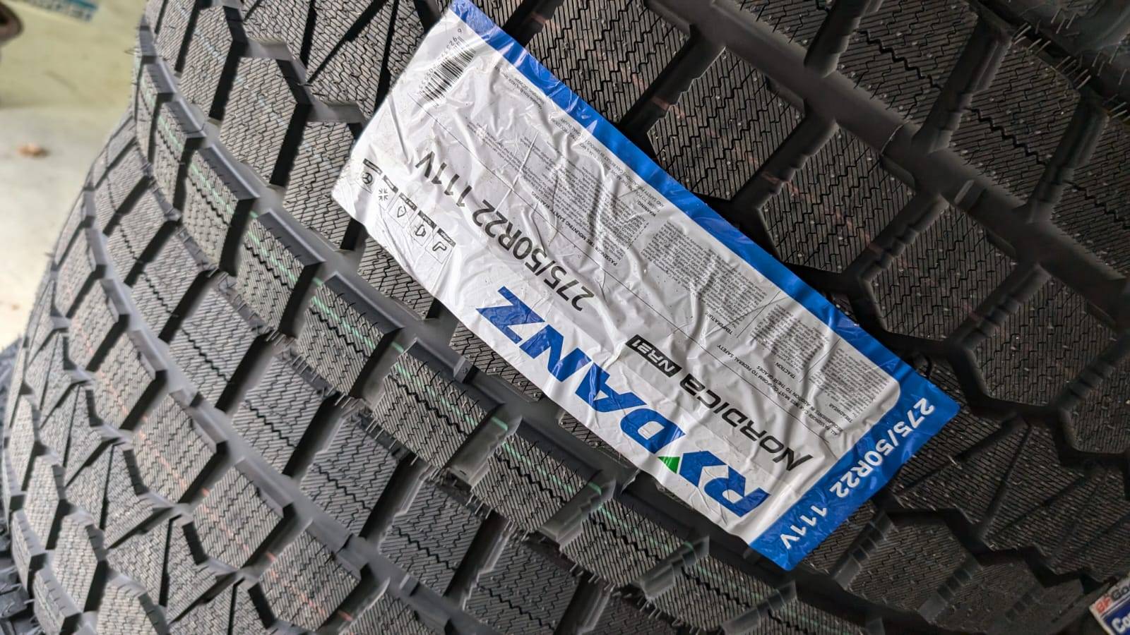 NEW 275/50/R22 Rydanz Snows–F150/Sierra/Silverado/Tahoe/Escalade - photo 3