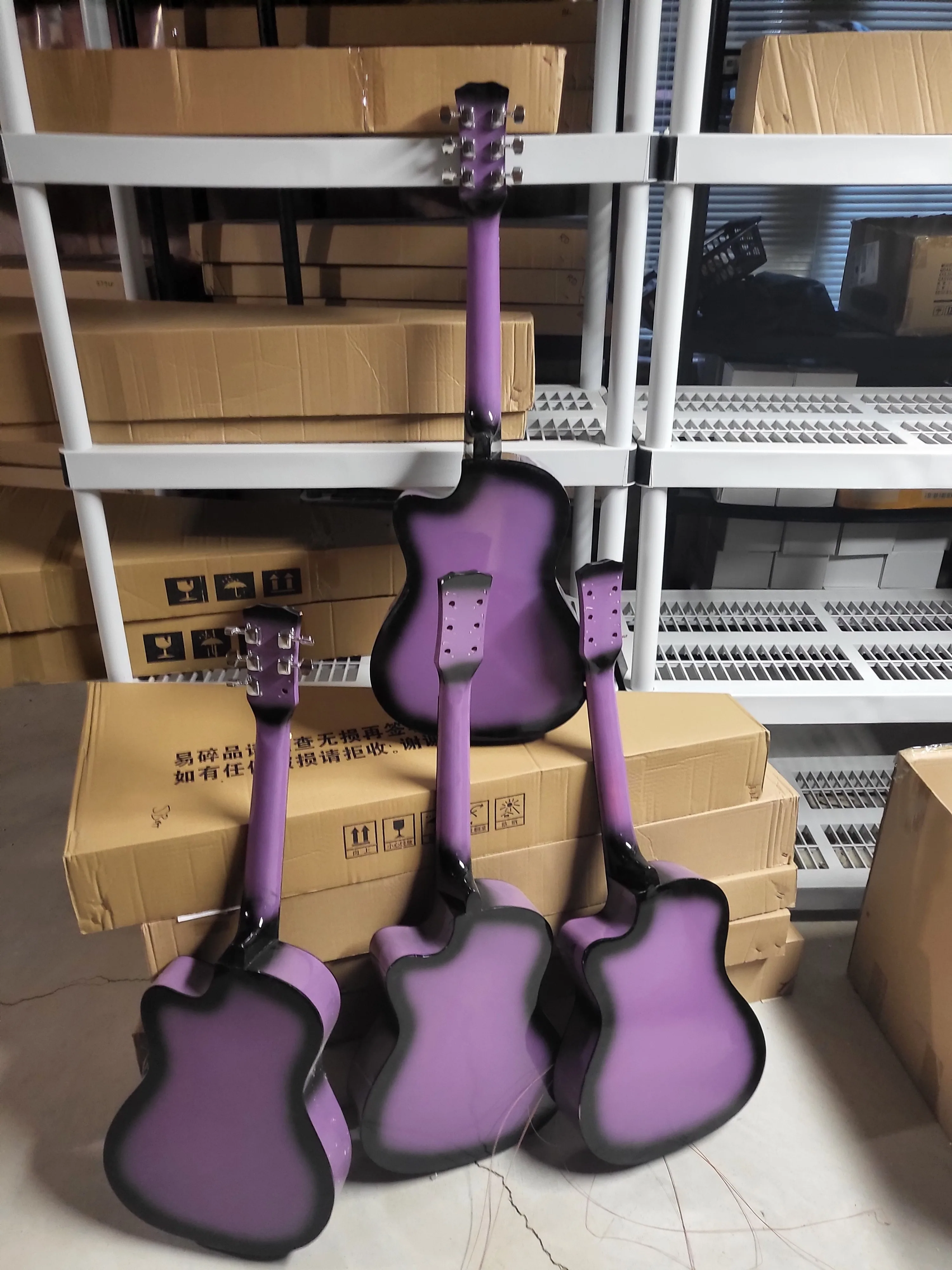 38" Purple Acoustic Guitars – For Parts or Display image indicator(2)