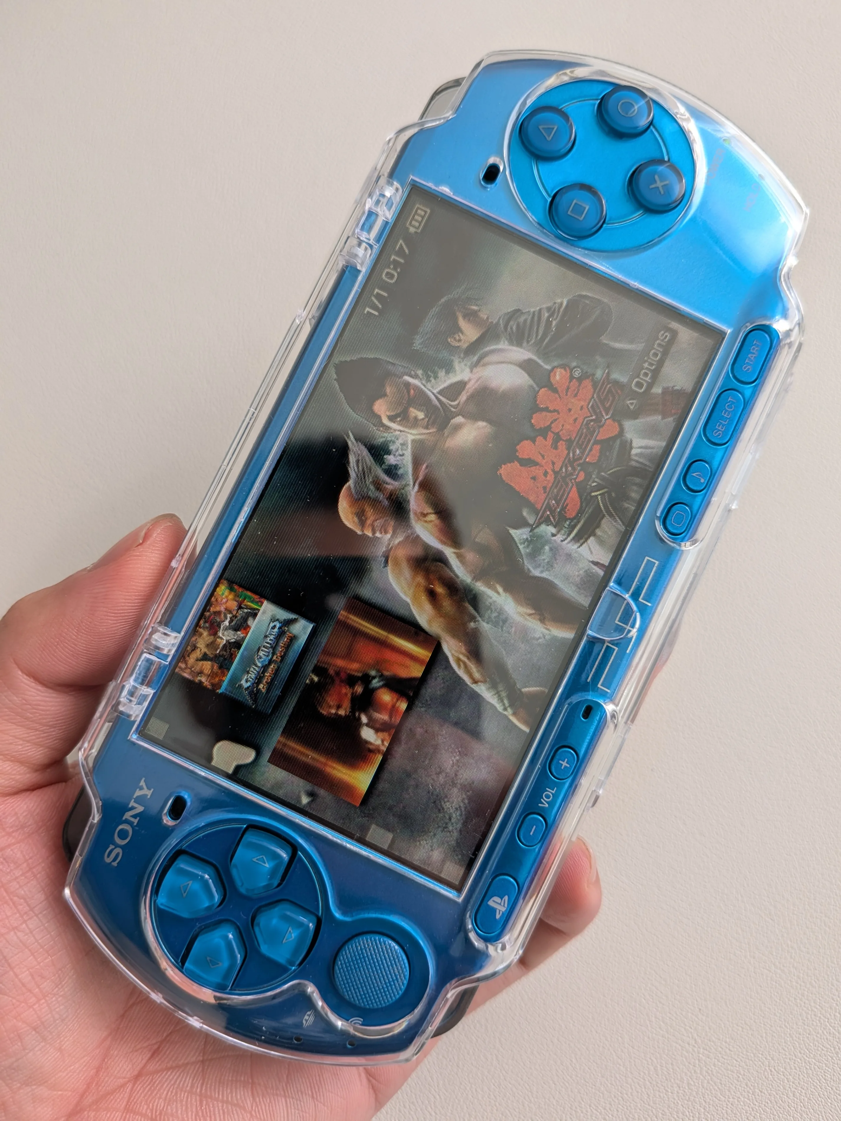 Sony PSP3000 Blue Modded image indicator(4)