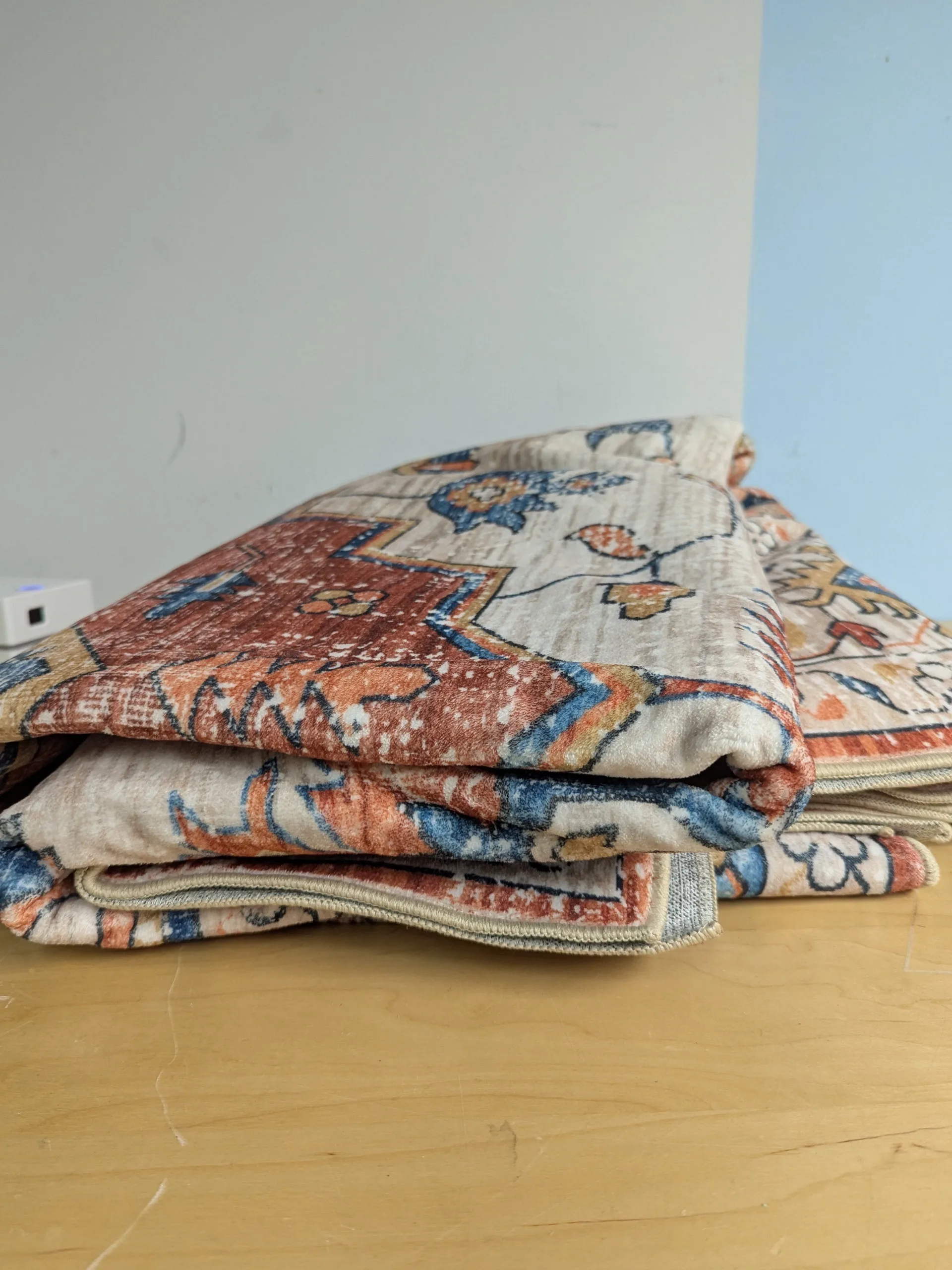 Aopota Washable Area Rug - 8x10, Low Pile, Distressed Boho image indicator(3)