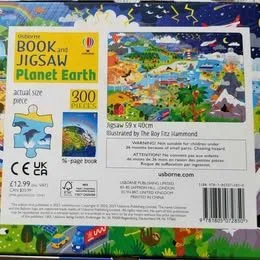 🥕 Usborne Book and Jigsaw Planet Earth 300 piece puzzle image indicator(3)