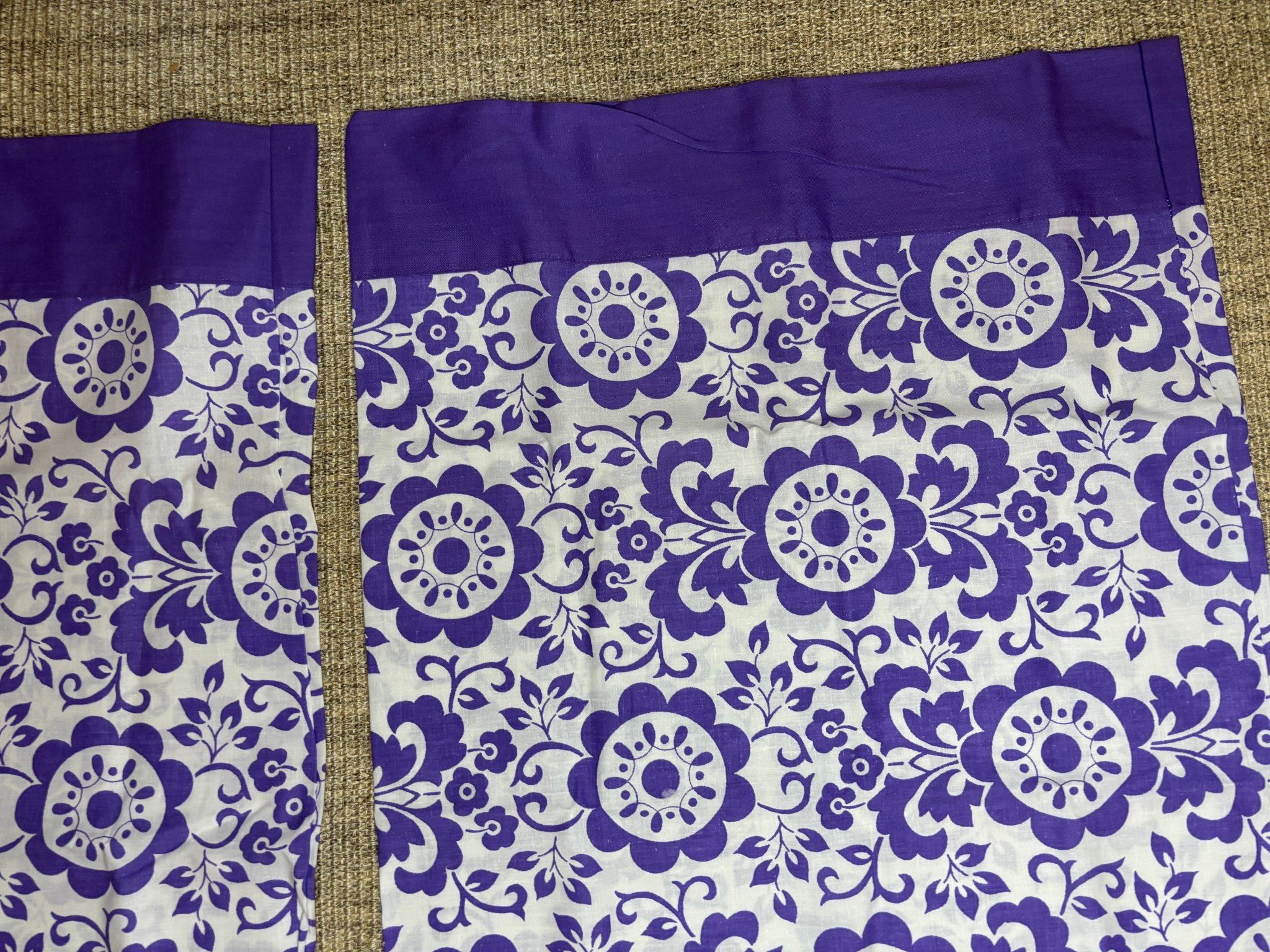 Sears Canada Purple Paisley Vintage Queen Size Pillowcases - photo 2