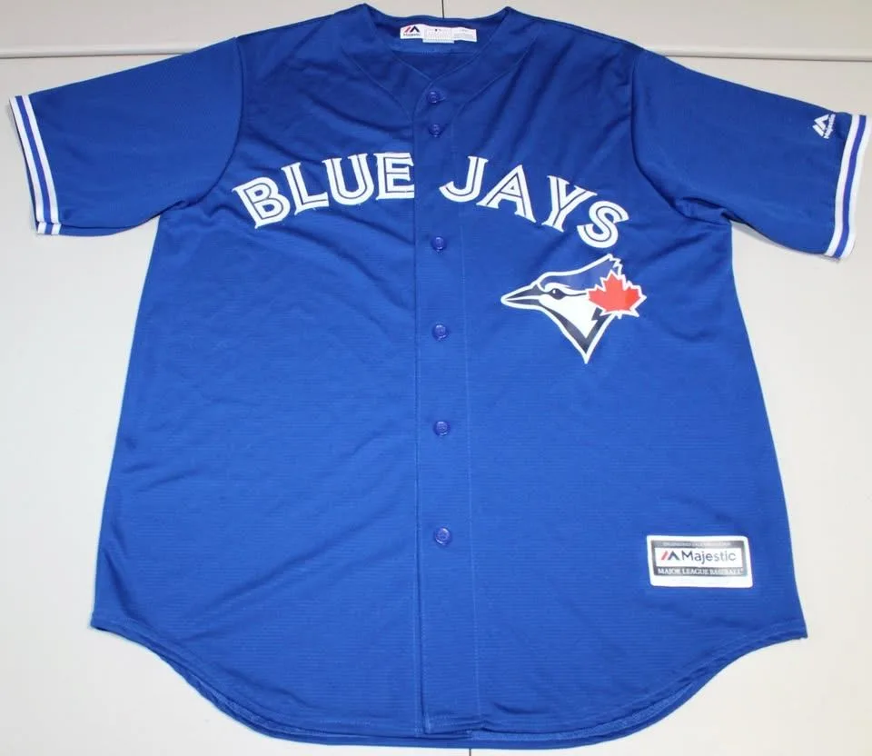 MLB Baseball Toronto Blue Jays Sewn Jersey Large Majestic thumbnail