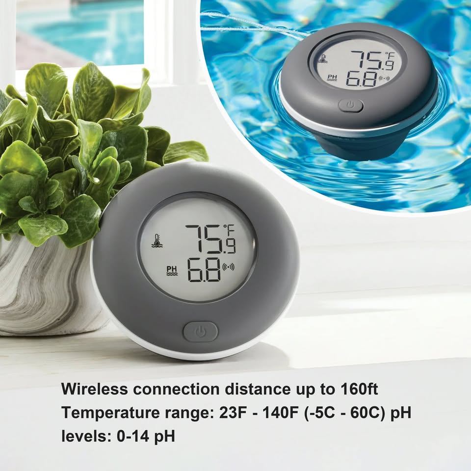 Mainstays 2-in-1 Multi-Function Wireless Pool Thermometer