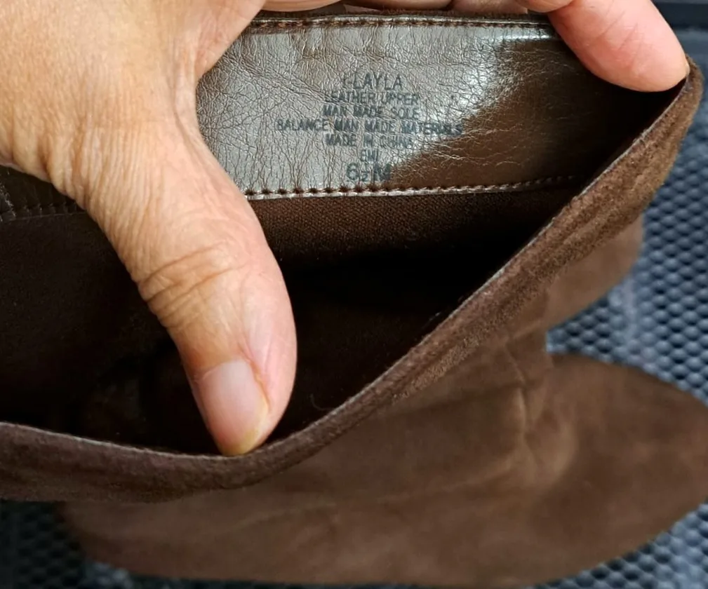 Enzo Angiolini Women's Suede Leather Wedge Boots Used Like New image indicator(5)