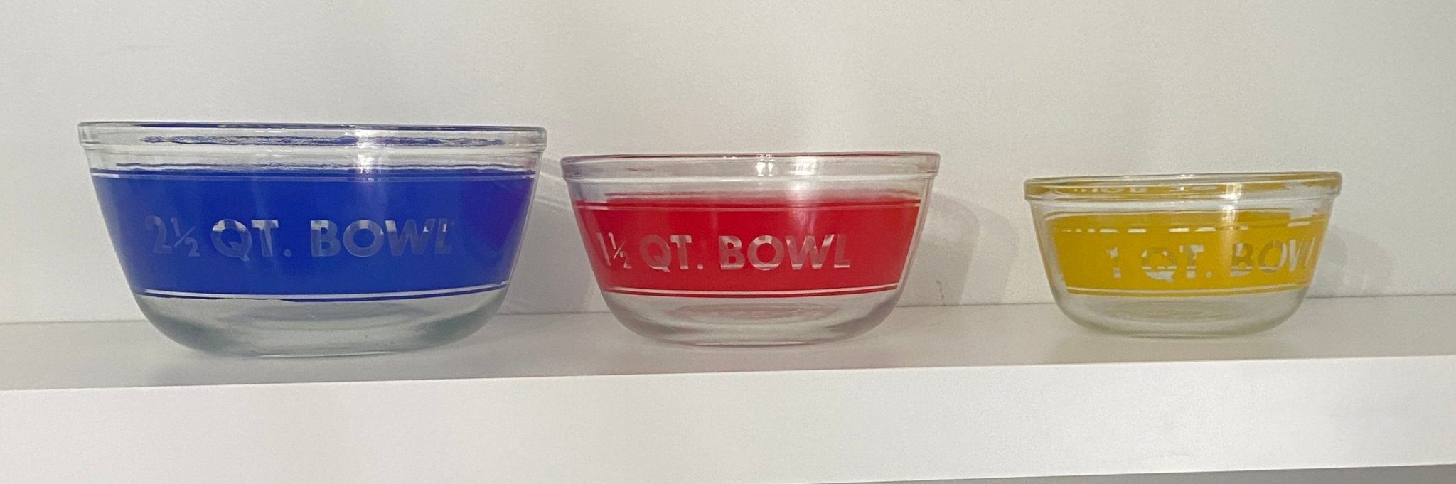 Anchor Hocking Ovenware Glass Mixing Bowl Set